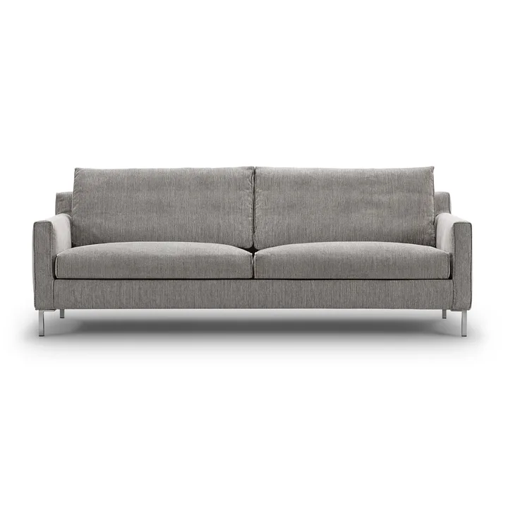 Streamline 3-sitziges Sofa 220 cm - bakar 01 Braunbeige–Edelstahl - Eilersen