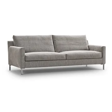 Streamline 3-sitziges Sofa 220 cm - bakar 01 Braunbeige–Edelstahl - Eilersen