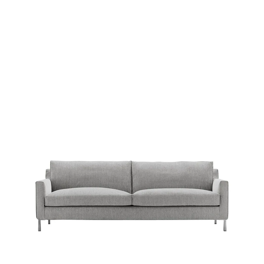 Streamline 3-sitziges Sofa 220 cm, bakar 47 hellgrau-Edelstahl Eilersen