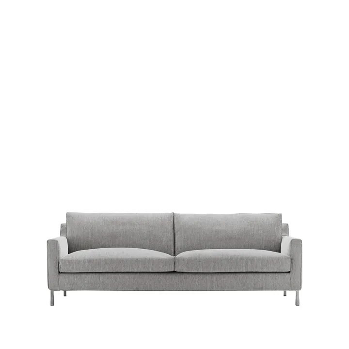 Streamline 3-sitziges Sofa 220 cm - bakar 47 hellgrau-Edelstahl - Eilersen