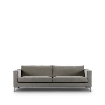 Zenith Sofa - 3-Sitzer, bakar 01 braunbeige-Stahl-220 cm - Eilersen