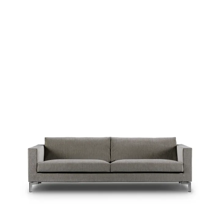 Zenith Sofa - 3-Sitzer, bakar 01 braunbeige-Stahl-220 cm - Eilersen