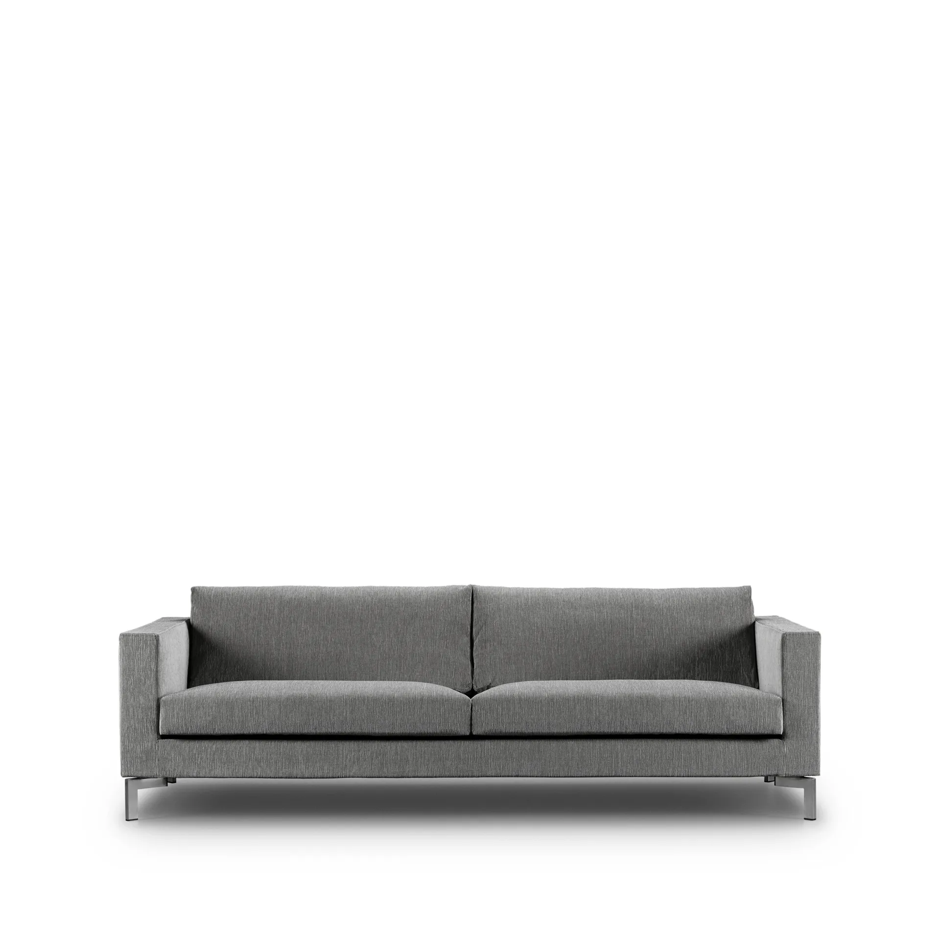 Zenith Sofa, 3-Sitzer, bakar 47 hellgrau-Stahl-240 cm Eilersen