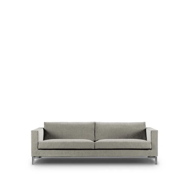 Zenith Sofa - 3-Sitzer, tangent 37 beige-Stahl-220 cm - Eilersen