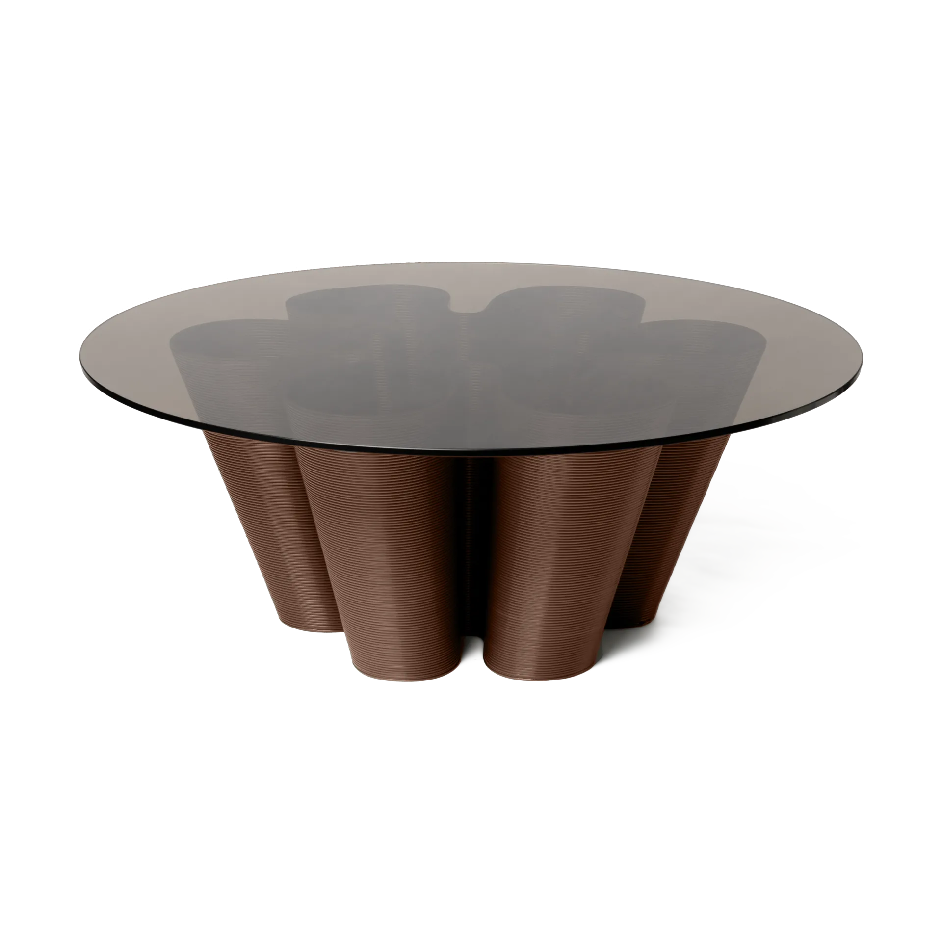 Anemone Couchtisch Ø110 cm, Chocolate Ekbacken Studios