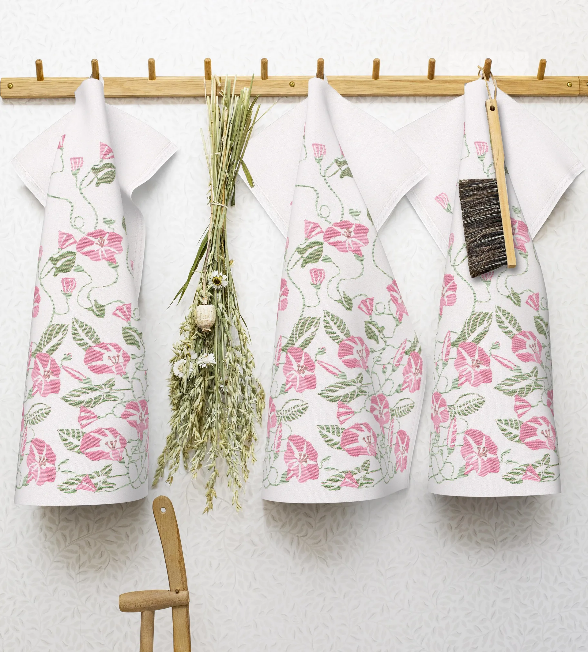 Åkervinda Geschirrtuch 48x70 cm, Rosa Ekelund Linneväveri