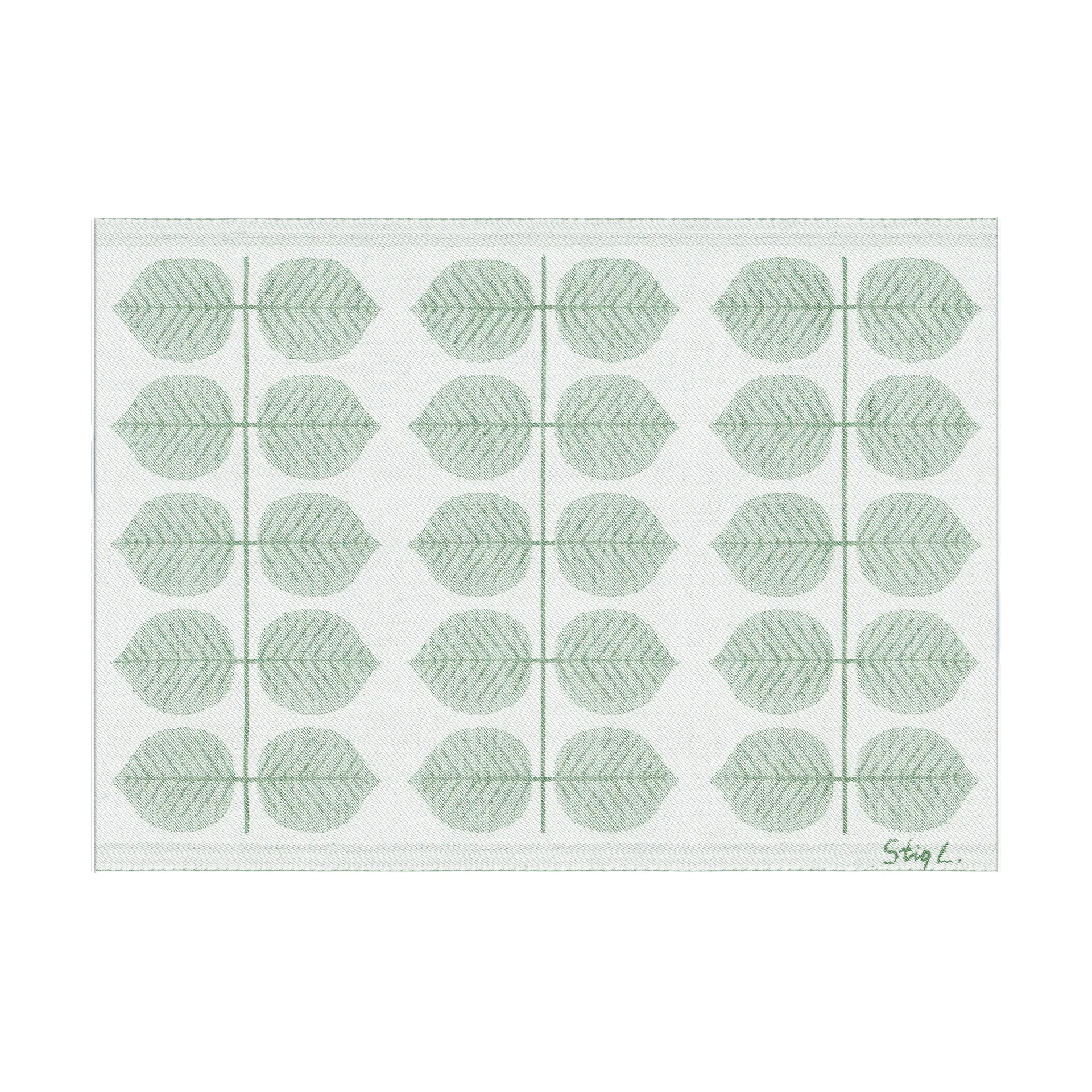 Berså Tischset 35x48 cm, Grün Ekelund Linneväveri