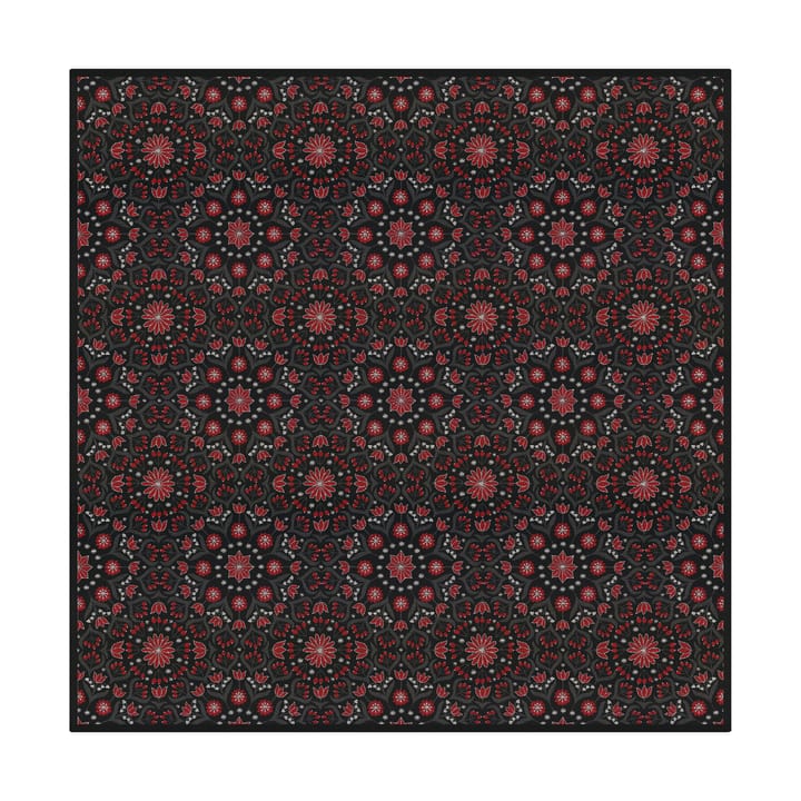 Bettys jul Tischdecke 145x145 cm - Rot-Schwarz - Ekelund Linneväveri