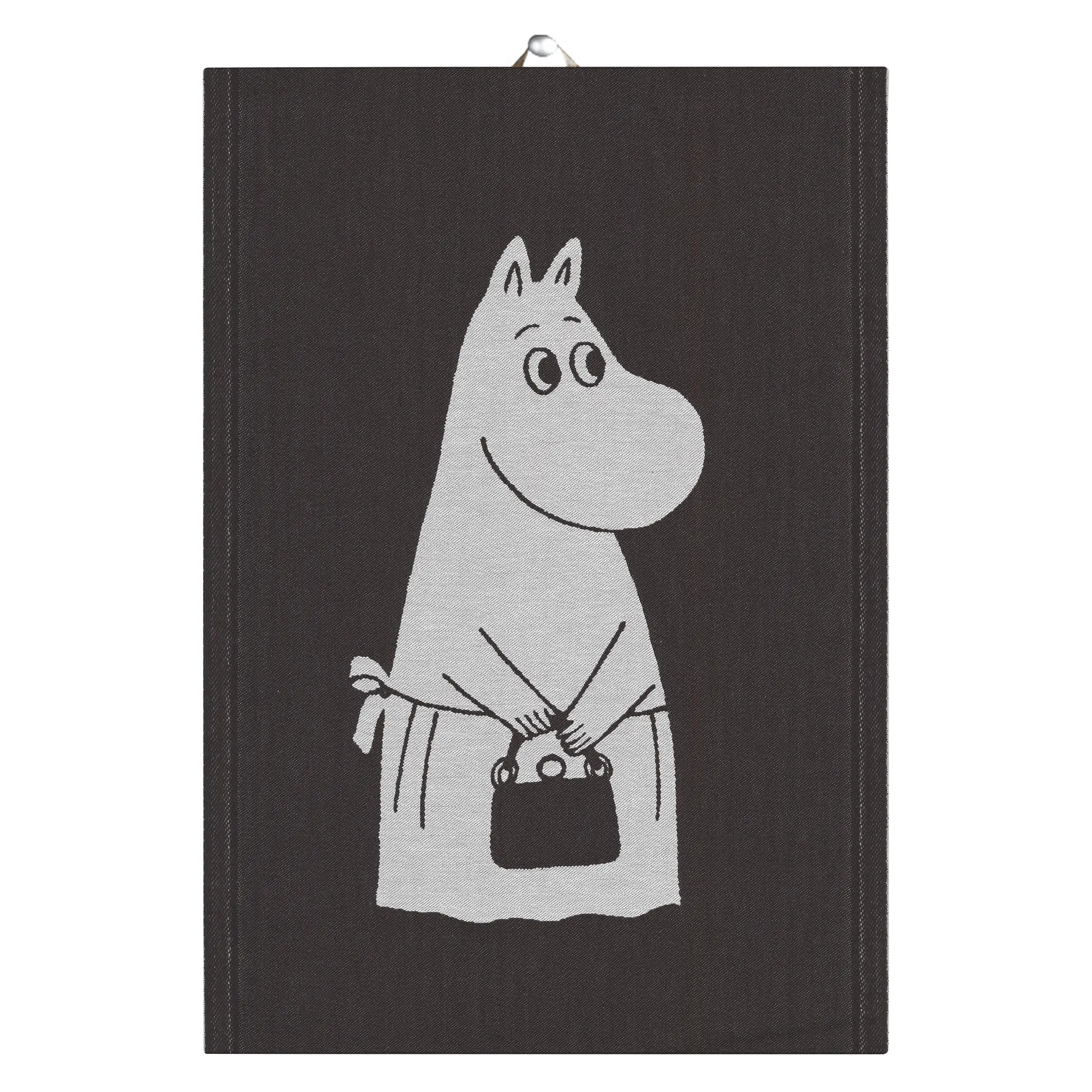 Big Moominmamma Geschirrtuch 35 x 50cm, Schwarz Ekelund Linneväveri