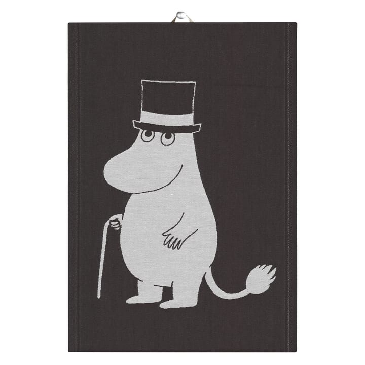 Big Moominpappa Geschirrtuch 35 x 50cm, Schwarz Ekelund Linneväveri