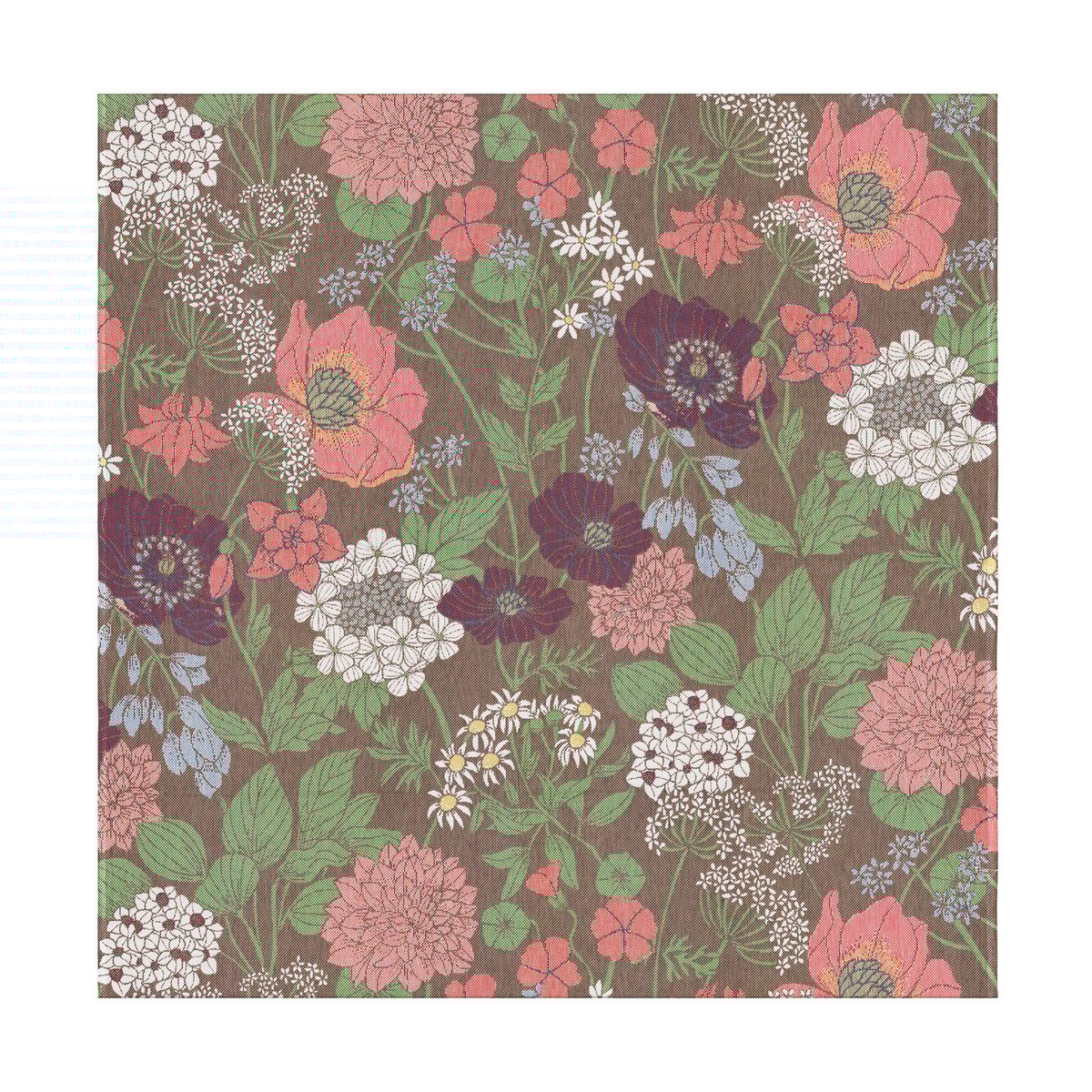 Ekelund Linneväveri Blomsterfång Tischdecke 145×145 cm Multi