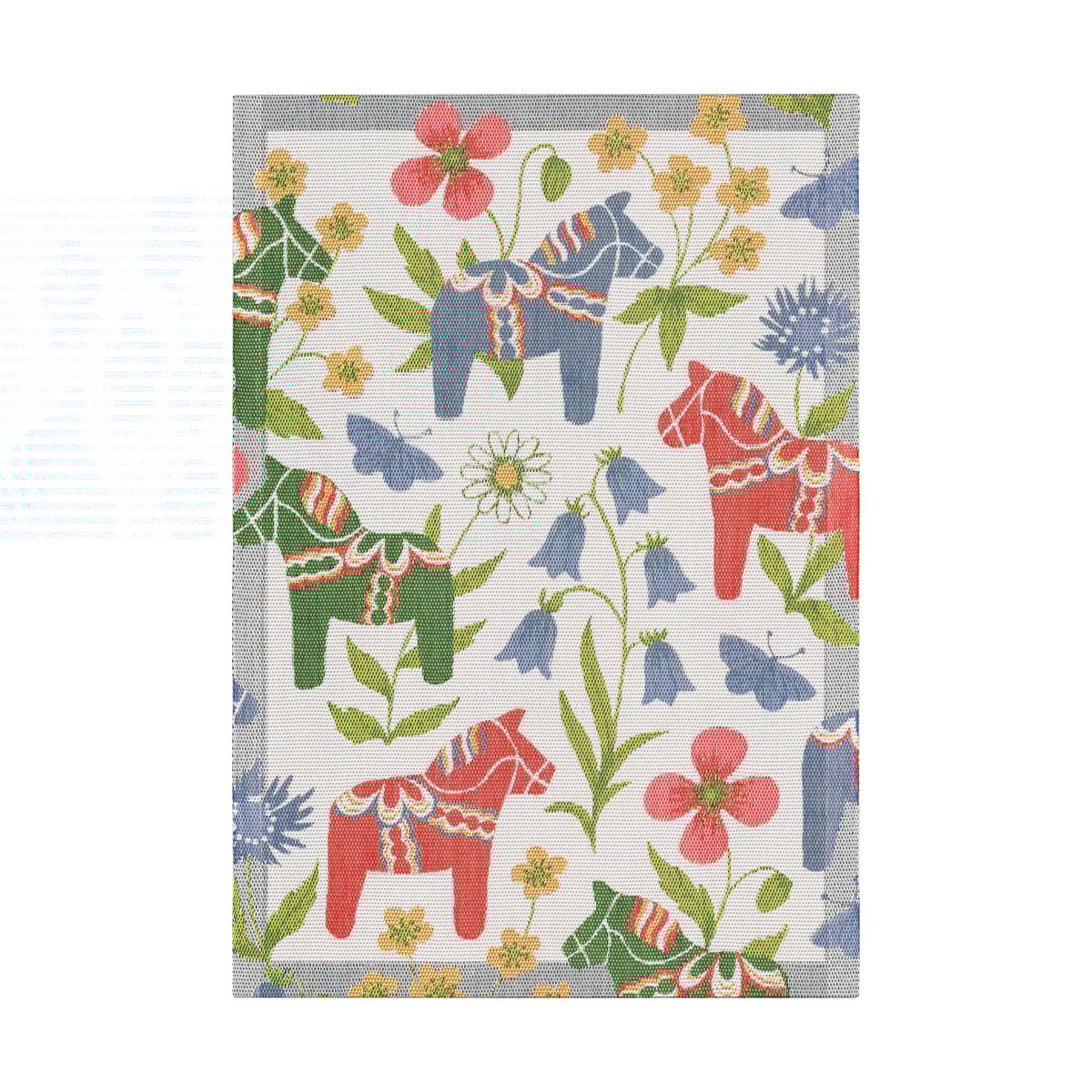 Ekelund Linneväveri Blomsterhäst Geschirrtuch 35x50 cm Multi
