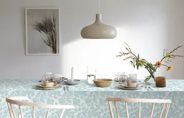 Blumenranke Tischtuch - 150 x 150cm - Ekelund Linneväveri