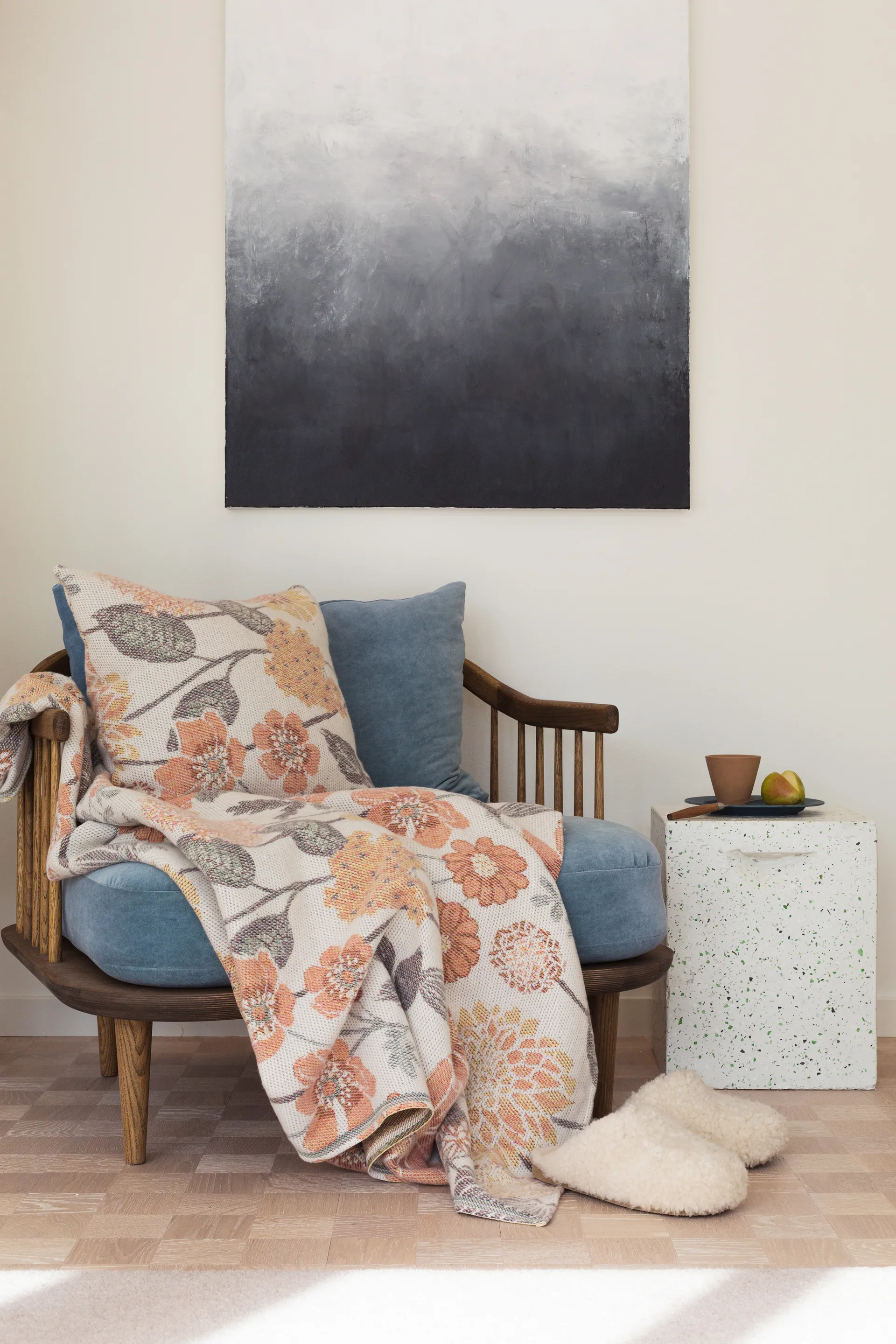 Bodum Baumwolldecke 140 x 170cm, Orange Ekelund Linneväveri