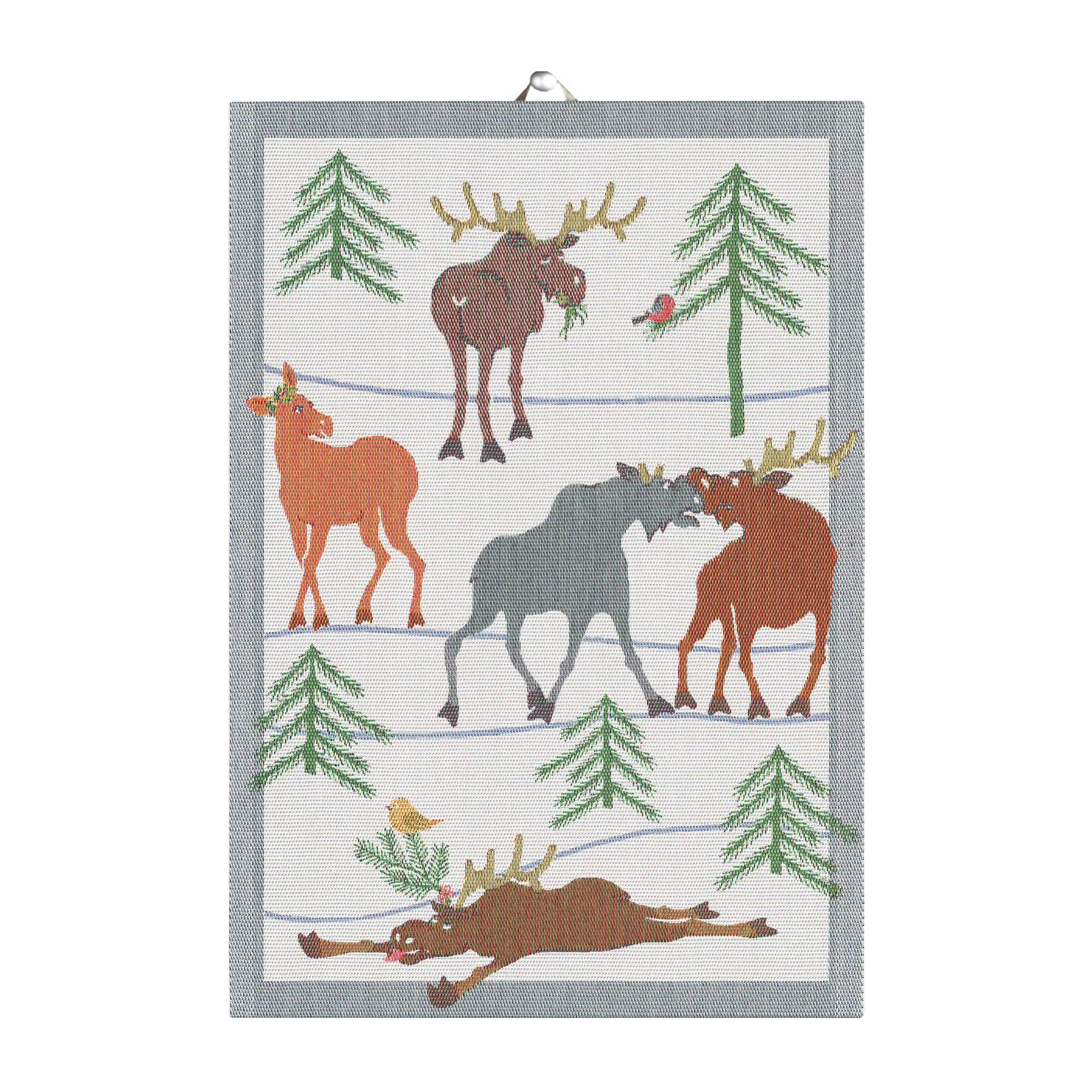 Clumsy moose Geschirrtuch, 35 x 50cm Ekelund Linneväveri