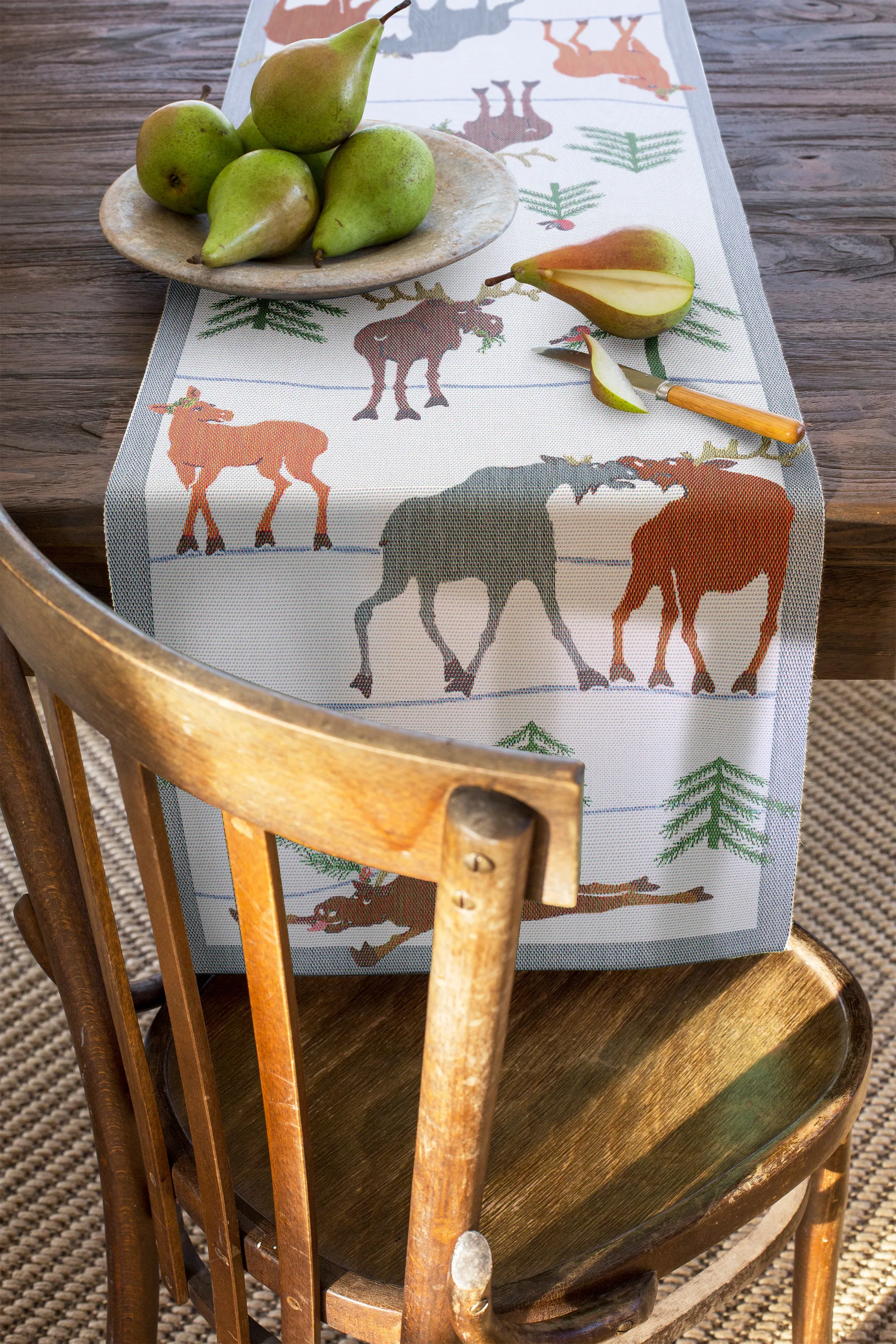 Clumsy moose Tischläufer, 35 x 120cm Ekelund Linneväveri
