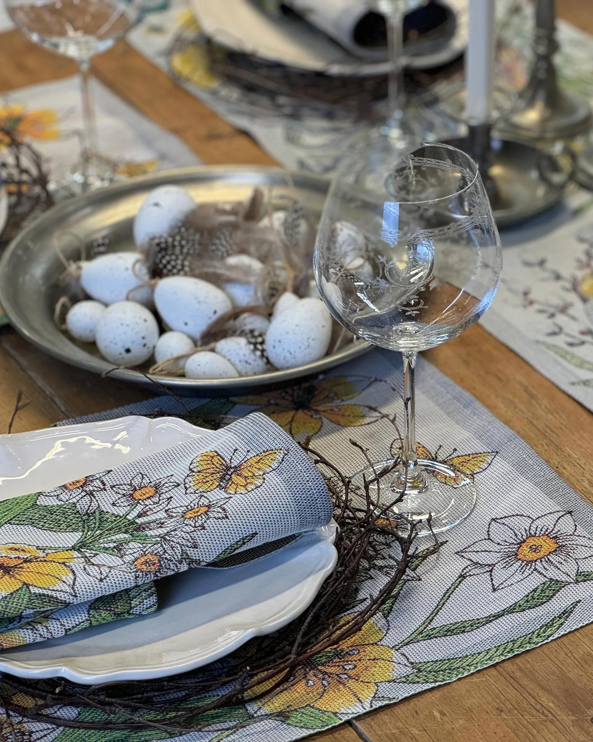 Daffodil Geschirrtuch 35x50 cm, Gelb Ekelund Linneväveri