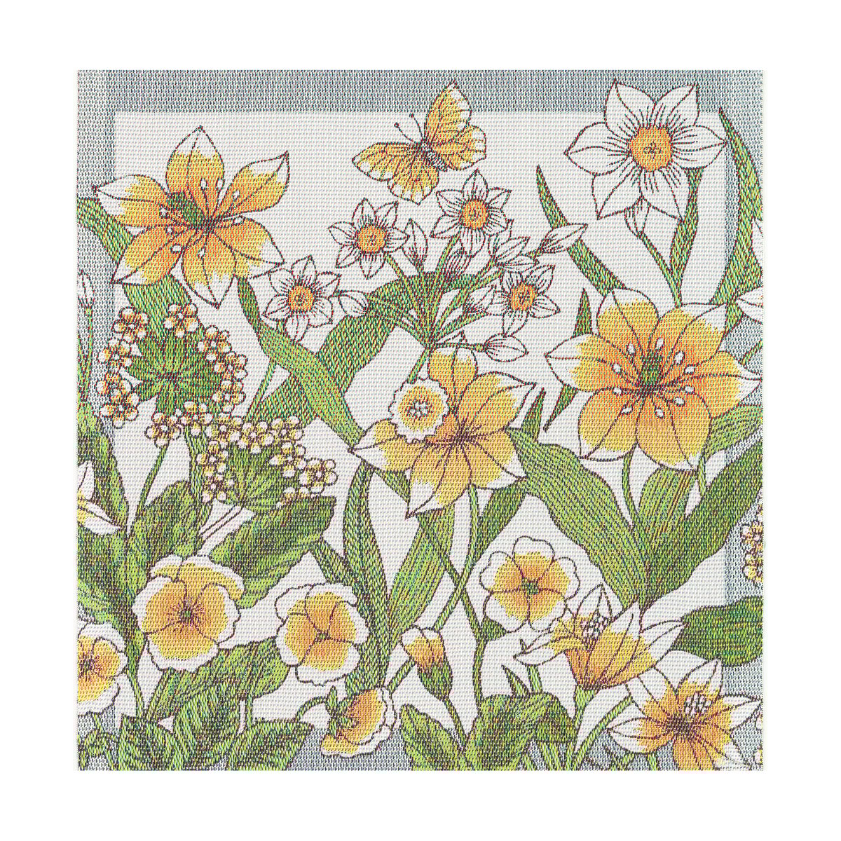 Ekelund Linneväveri Daffodil Stoffserviette 35x35 cm Gelb