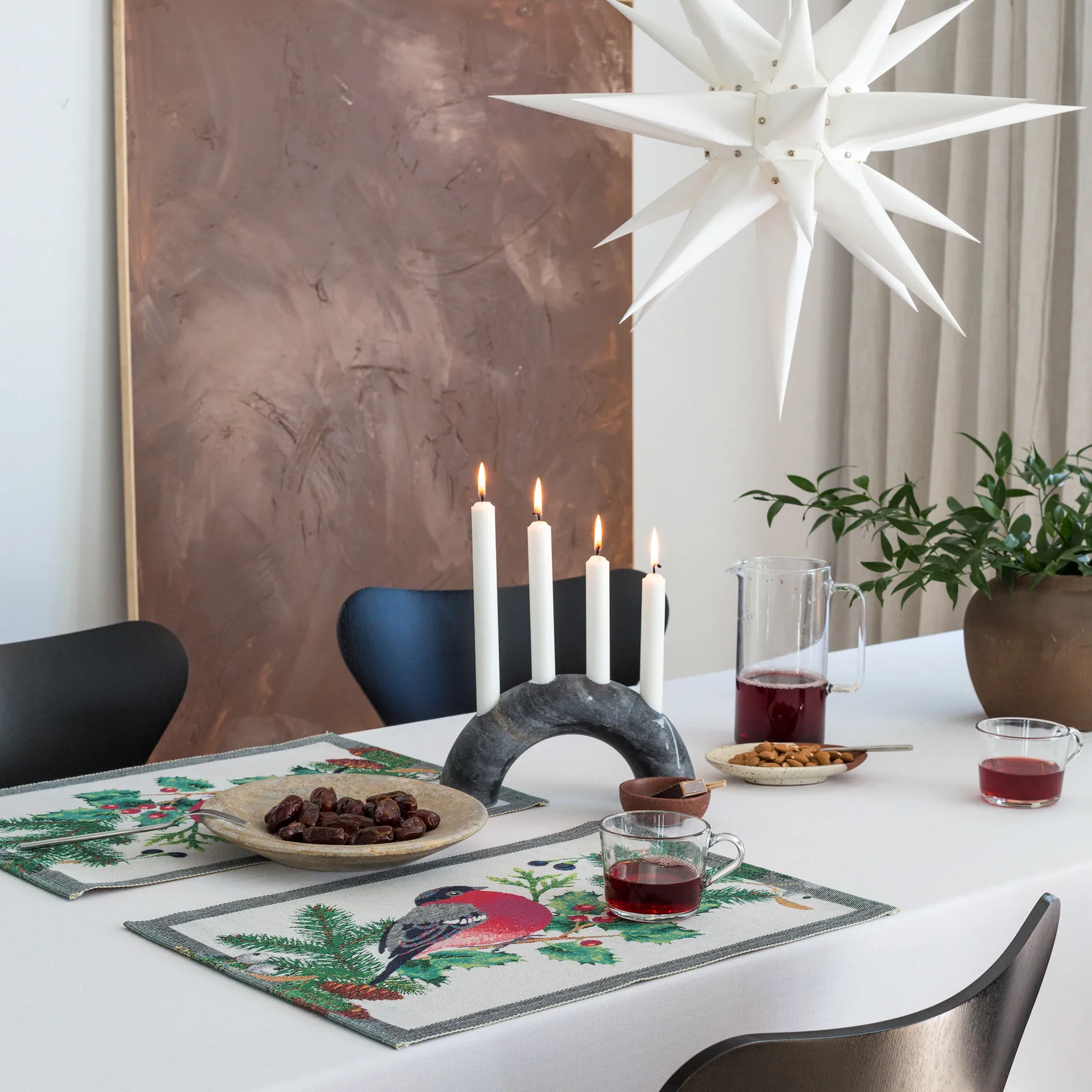 Domherre Platzdecke 35 x 48cm, Multi Ekelund Linneväveri