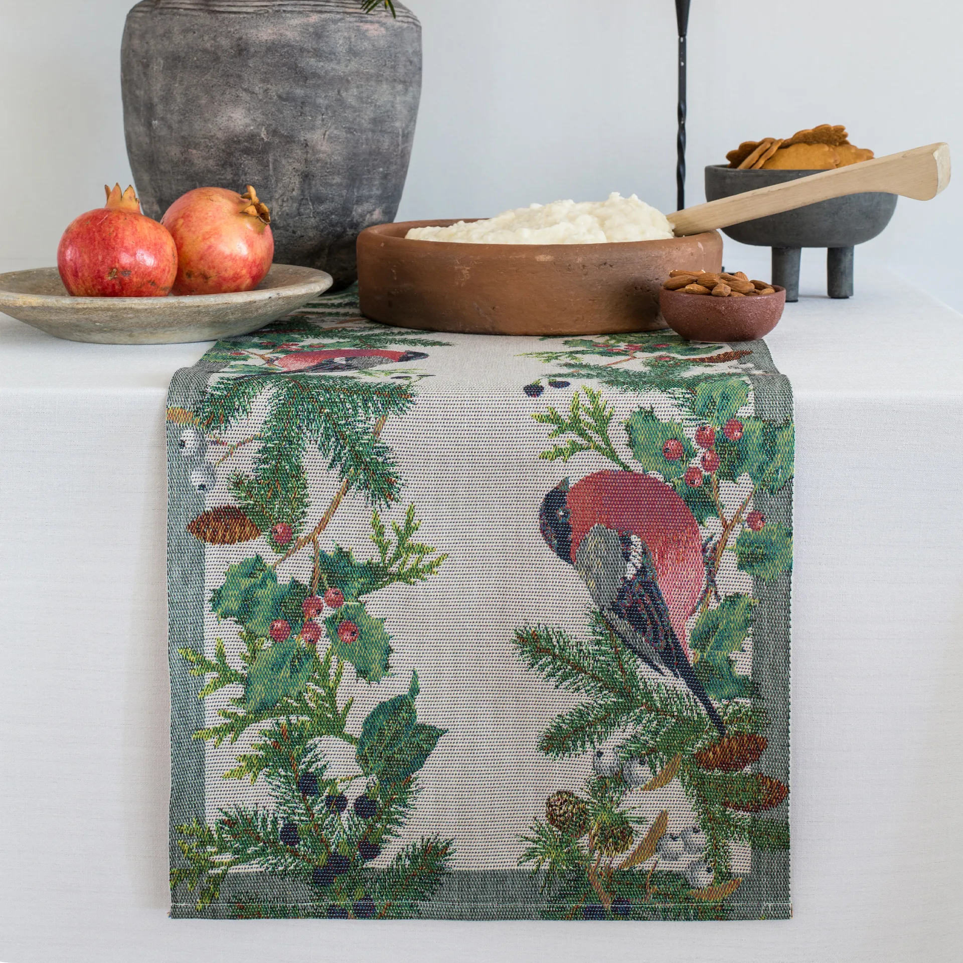 Domherre Tischläufer 35 x 120cm, Multi Ekelund Linneväveri