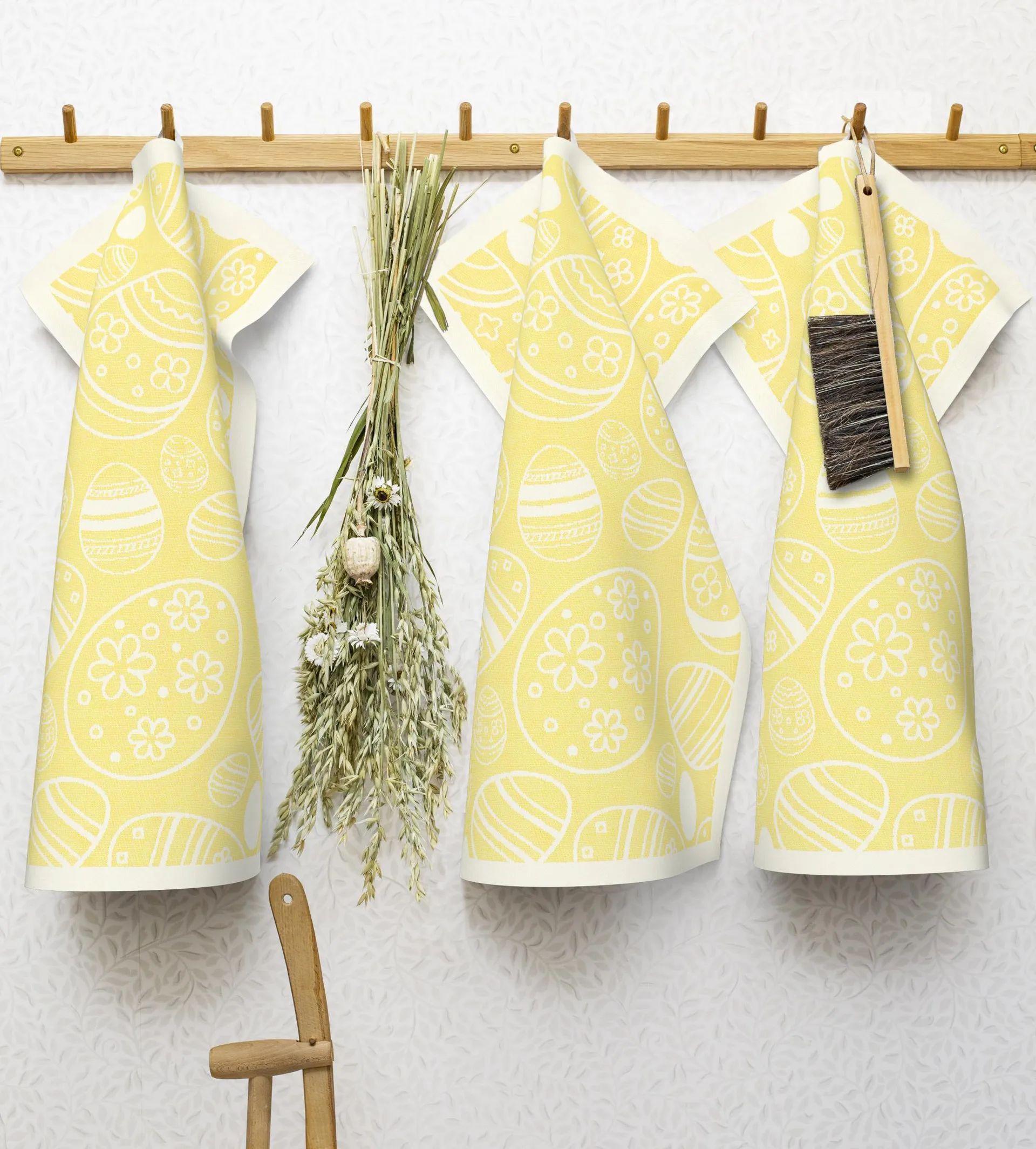 Easter Egg Geschirrtuch 35 x 50cm, Gelb Ekelund Linneväveri