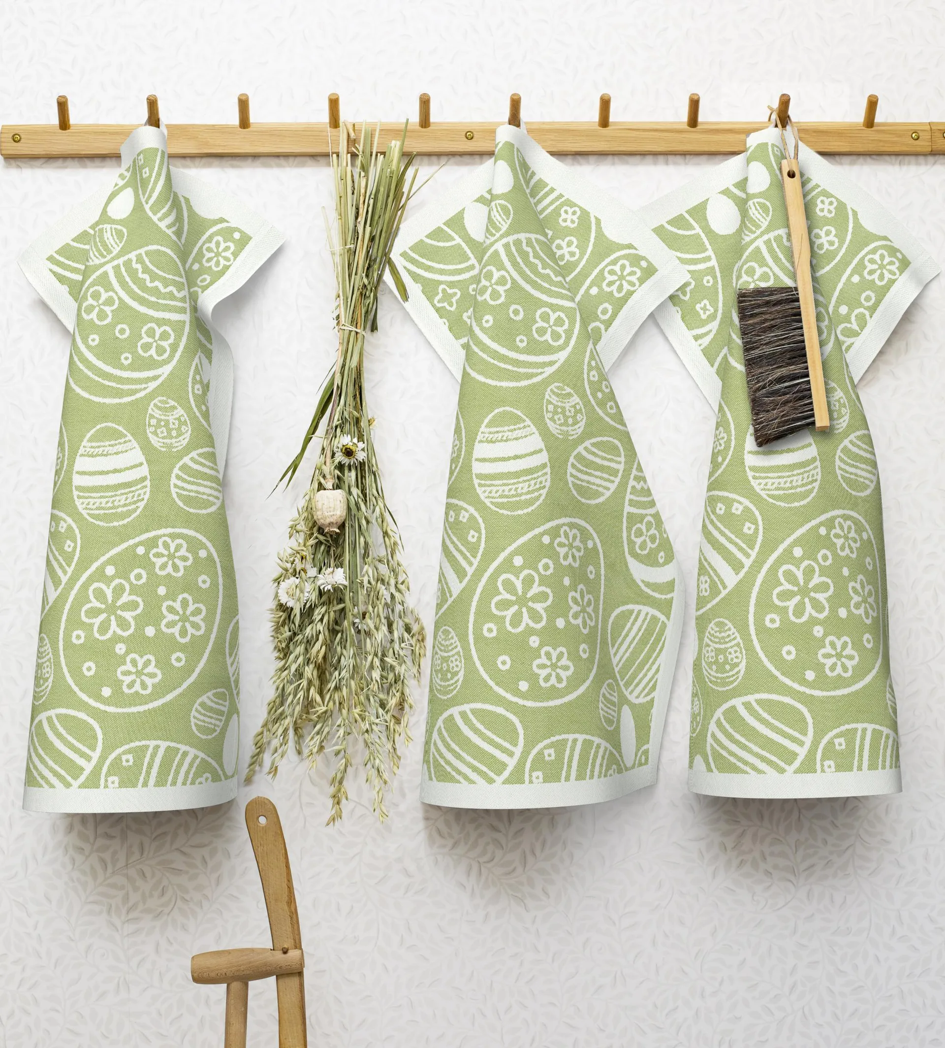 Easter Egg Geschirrtuch 35 x 50cm, Grün Ekelund Linneväveri