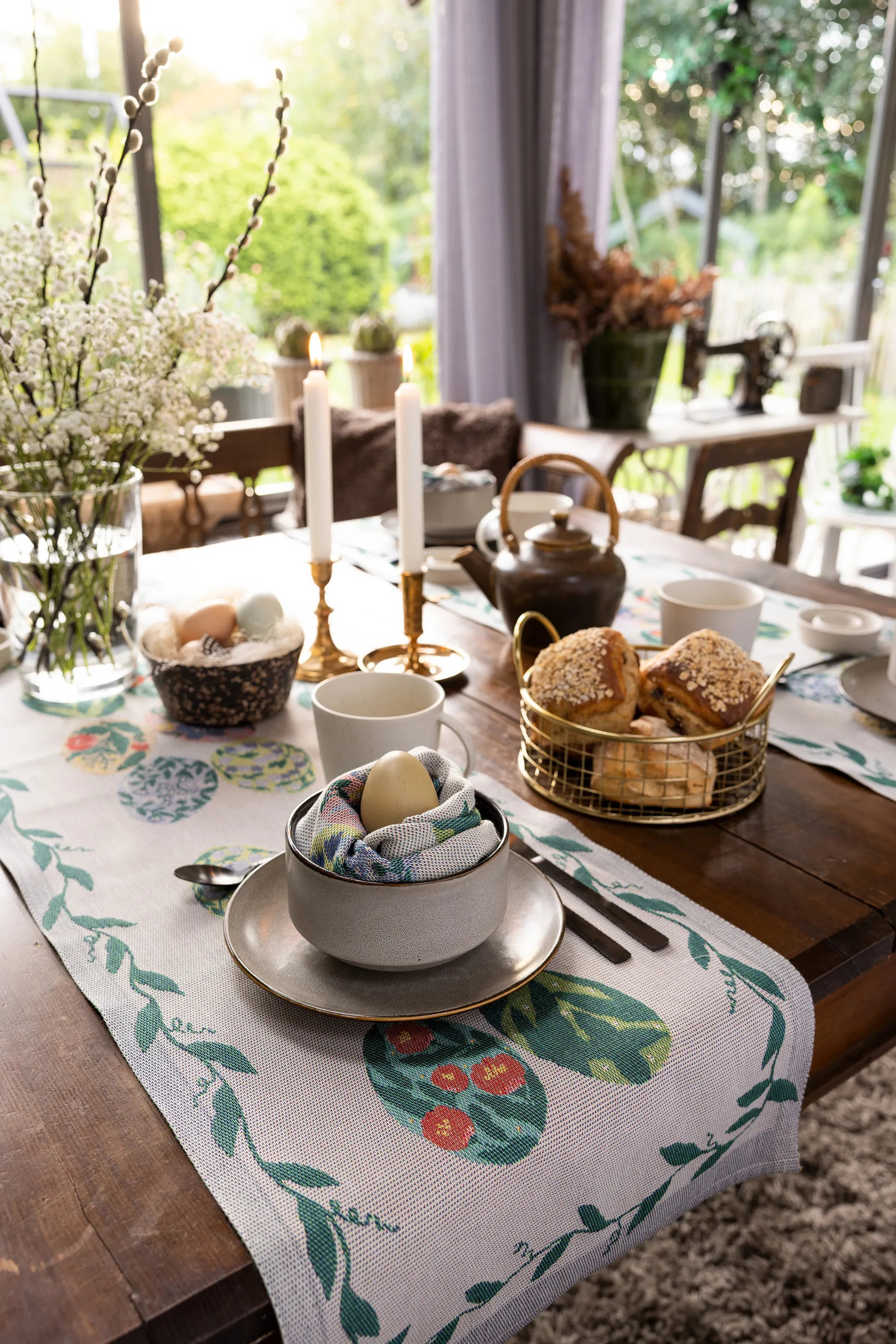 Egg collection Tischläufer, 35 x 120cm Ekelund Linneväveri