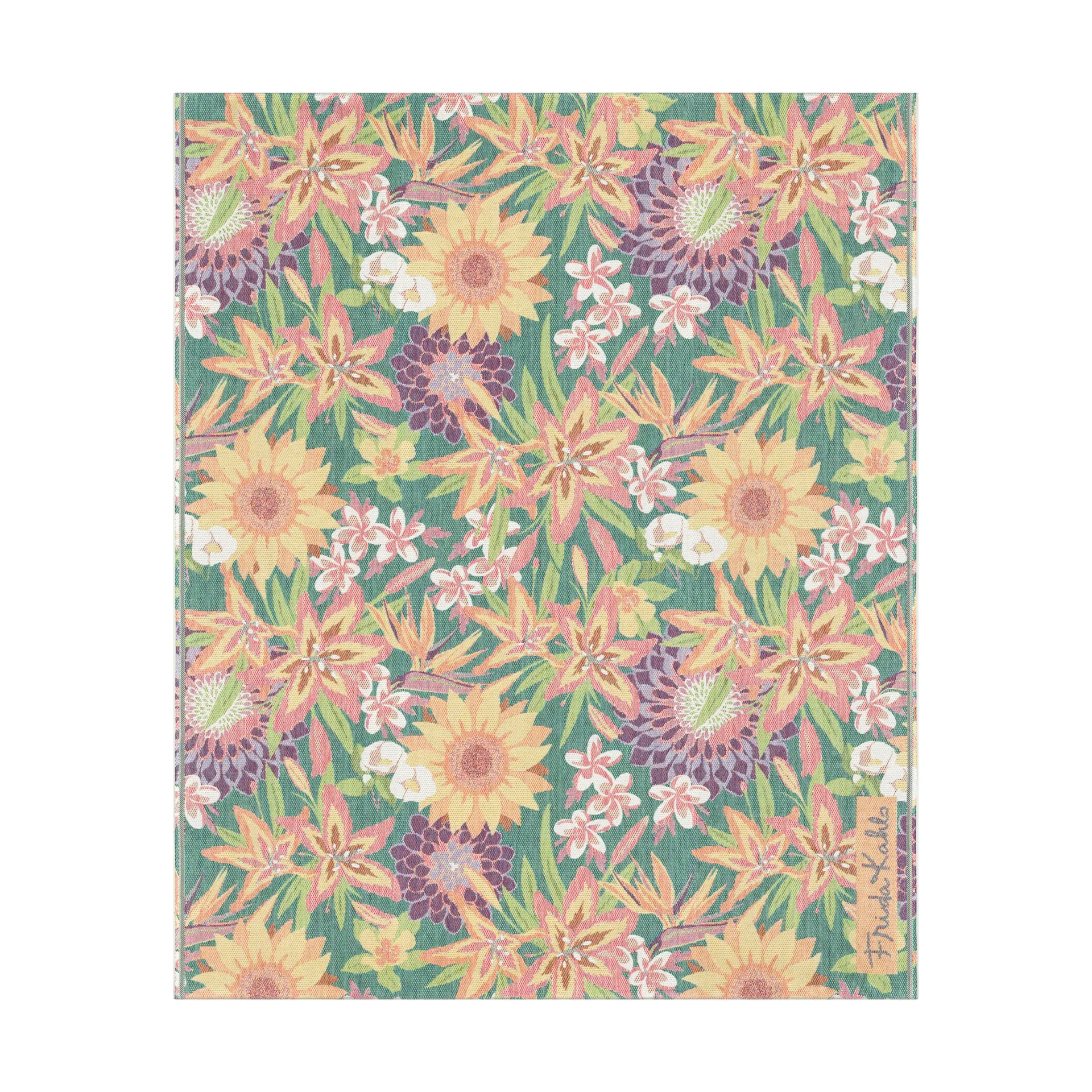 Flores Decke 140x170 cm, Multi Ekelund Linneväveri