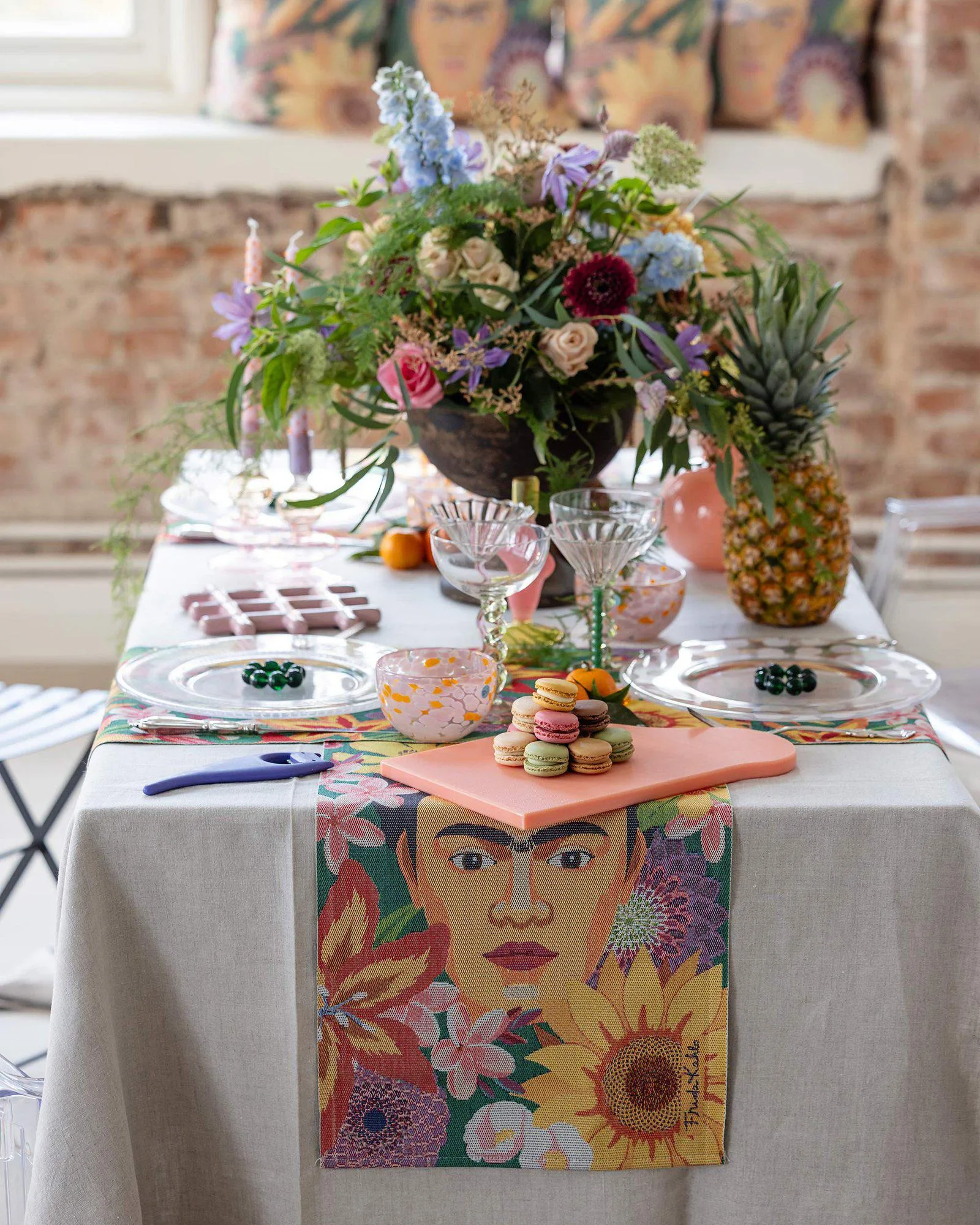 Flores Geschirrtuch 35 x 50cm, Multi Ekelund Linneväveri