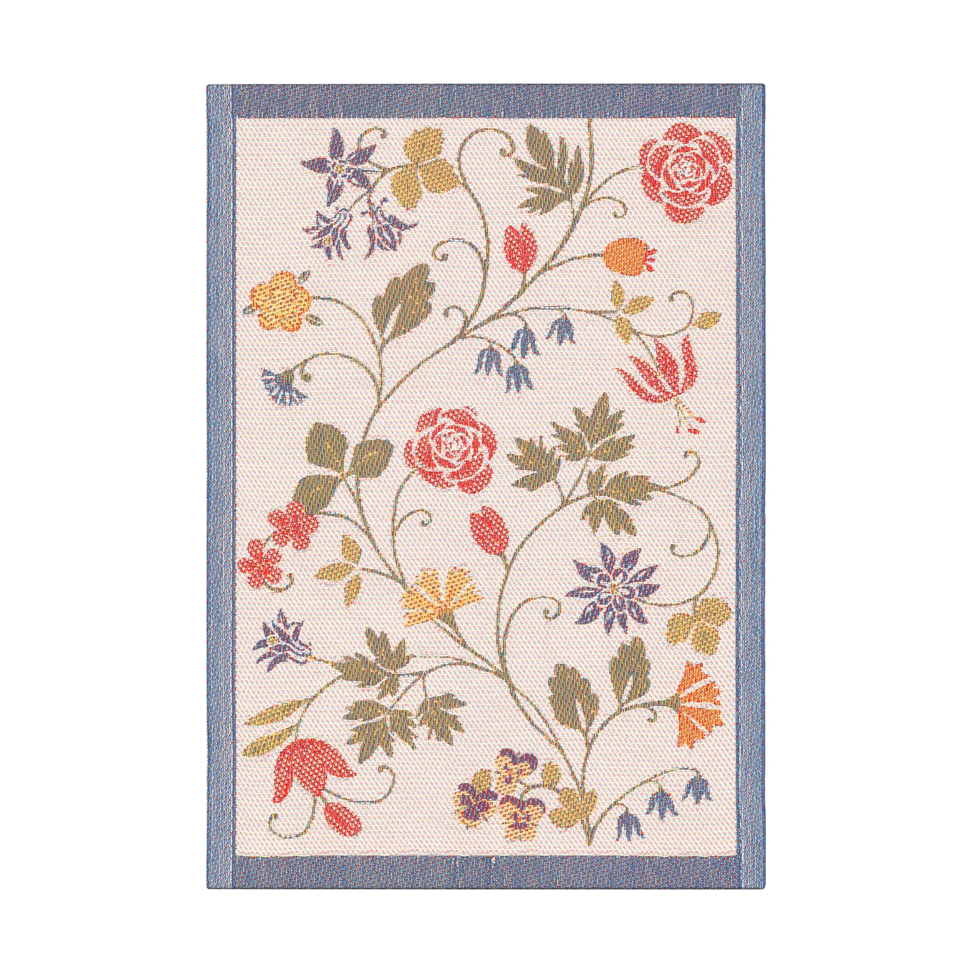 Flower Geschirrtuch 35x50 cm, Rot-Schwarz Ekelund Linneväveri