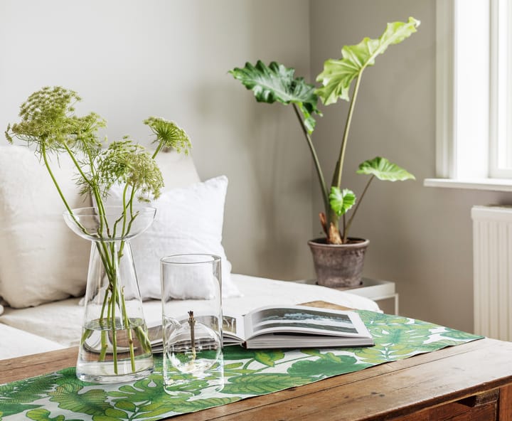 Foliage Tischläufer 35 x 120cm, Grün Ekelund Linneväveri