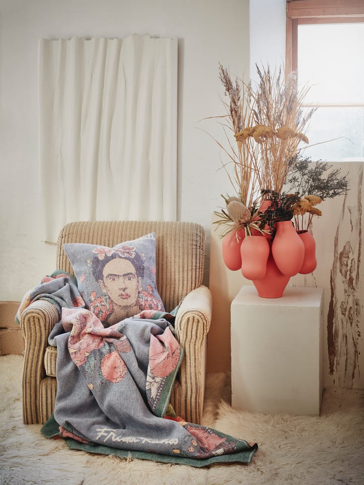 Frida Kahlo Decke 140 x 170cm - Vida - Ekelund Linneväveri