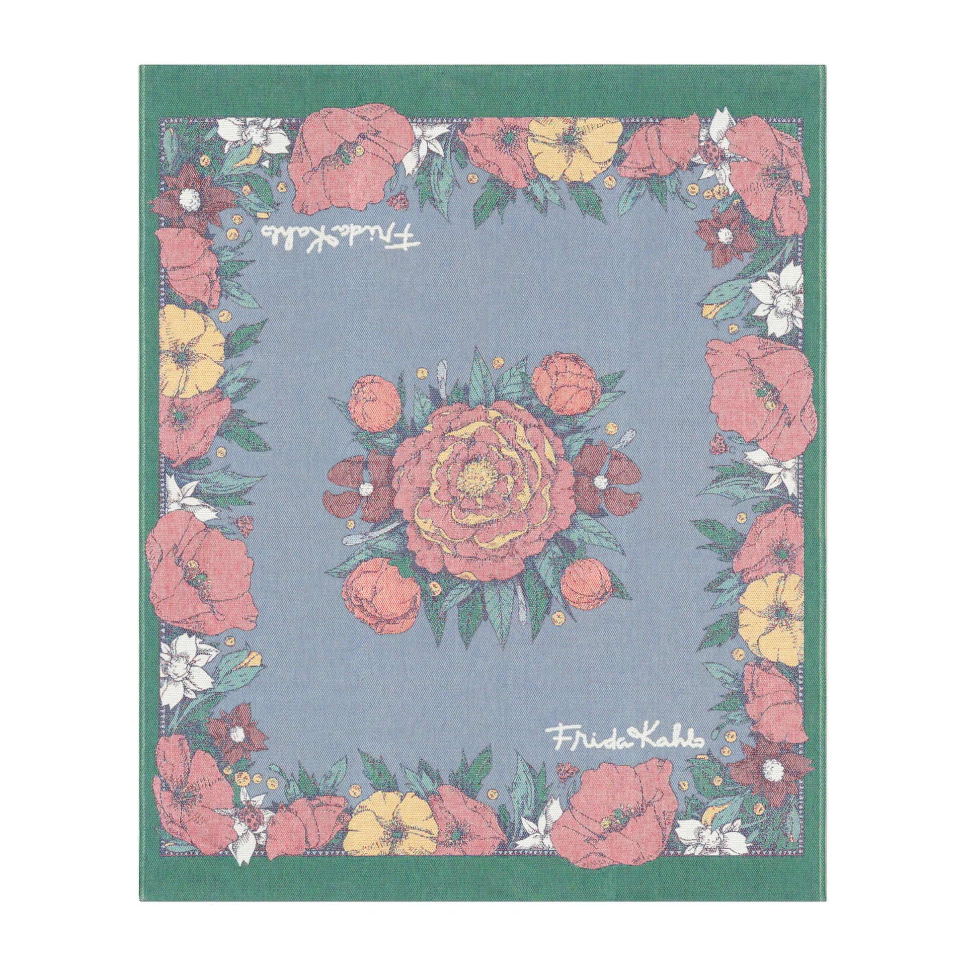 Frida Kahlo Decke 140 x 170cm, Vida Ekelund Linneväveri
