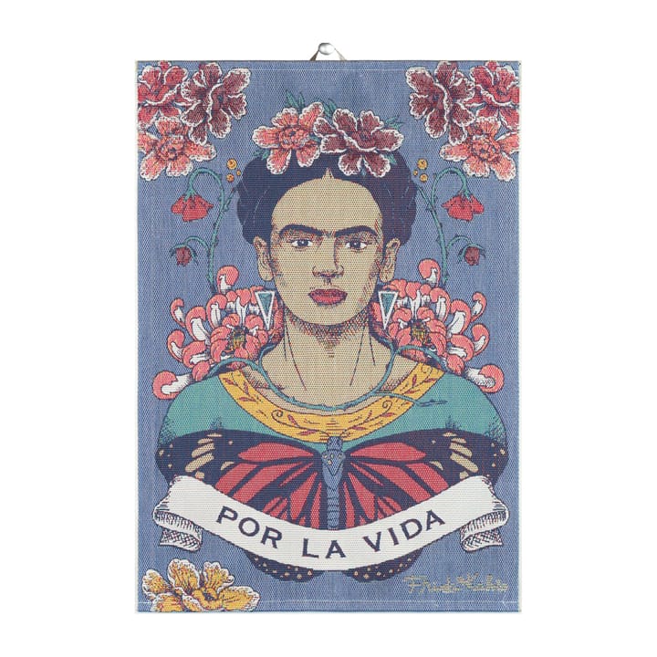 Frida Kahlo Geschirrtuch 35 x 50cm - Vida - Ekelund Linneväveri