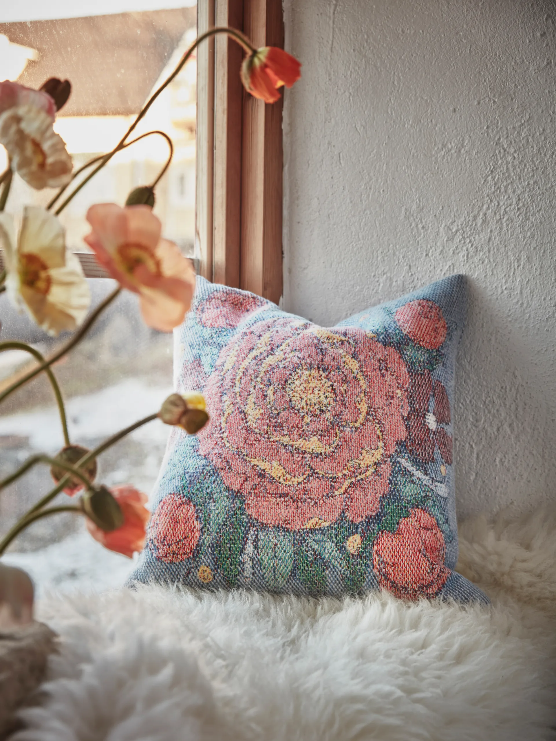 Frida Kahlo Kissenbezug 40 x 40cm, Vida Ekelund Linneväveri