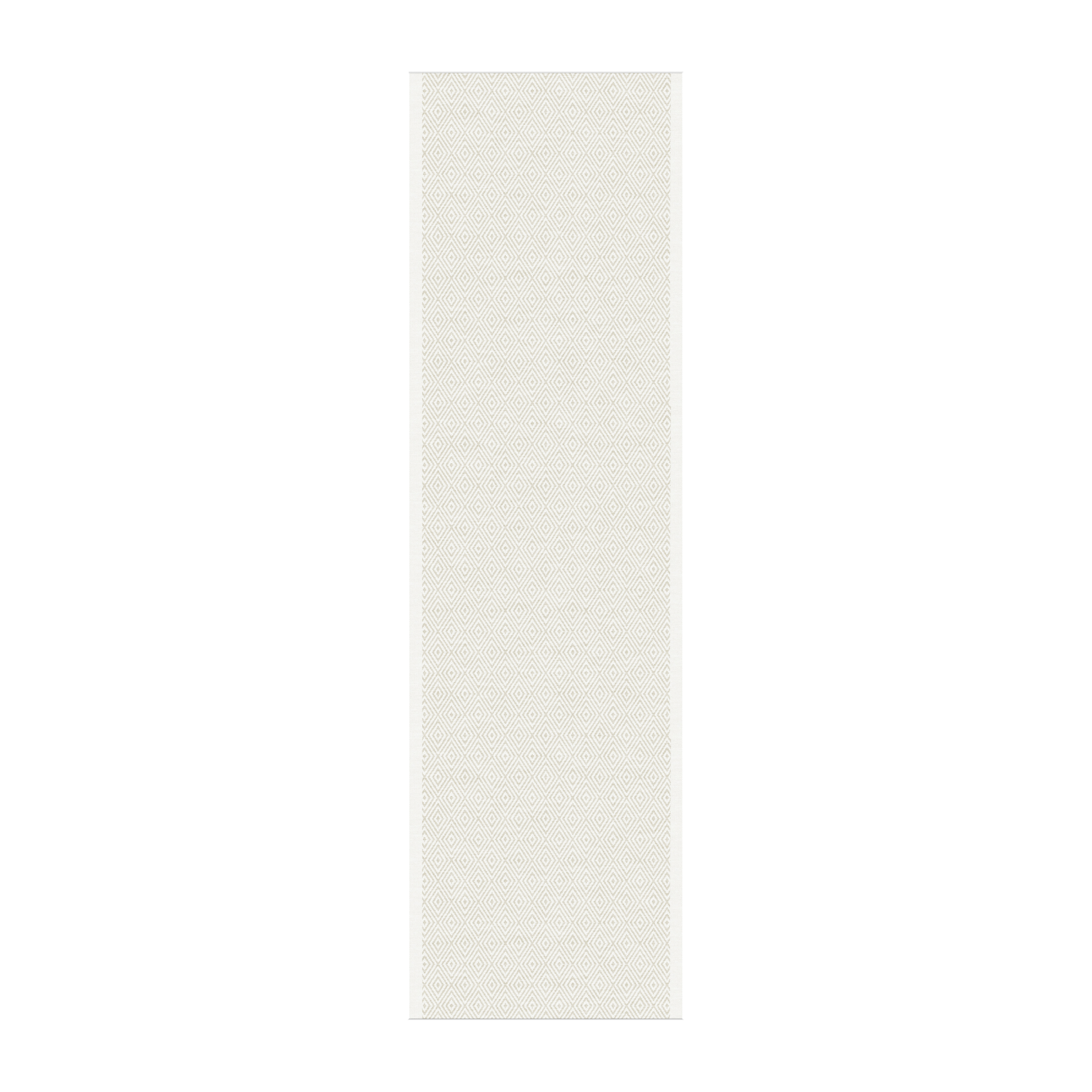 Tischläufer mit Wichtel weiss grau rot 35 cm x 120 cm Baumwolle Schweden 