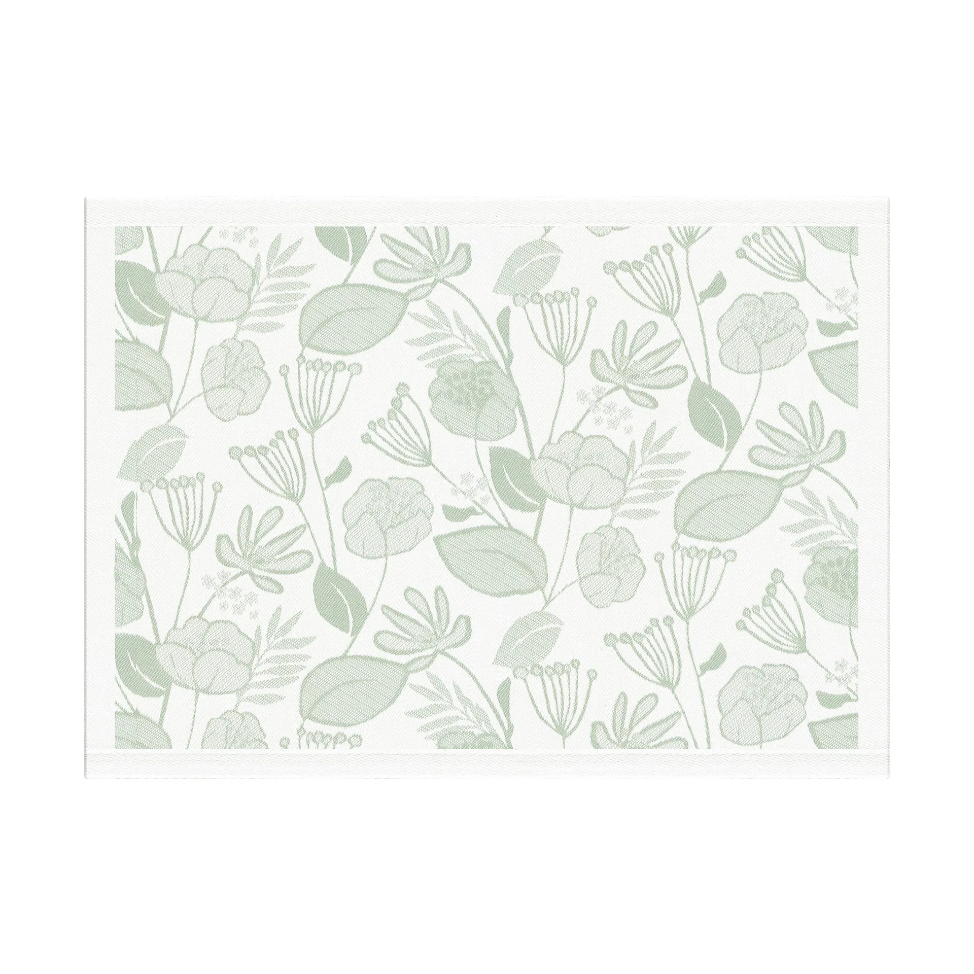 Grönska Tischset 35x48 cm, Grün-Weiß Ekelund Linneväveri