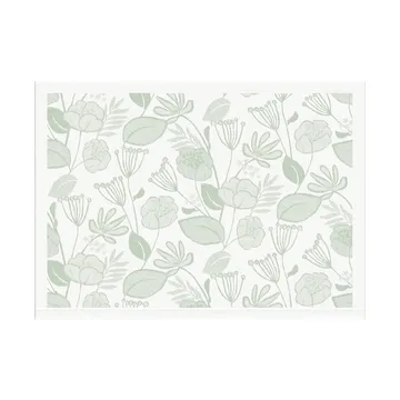 Grönska Tischset 35x48 cm - Grün-Weiß - Ekelund Linneväveri
