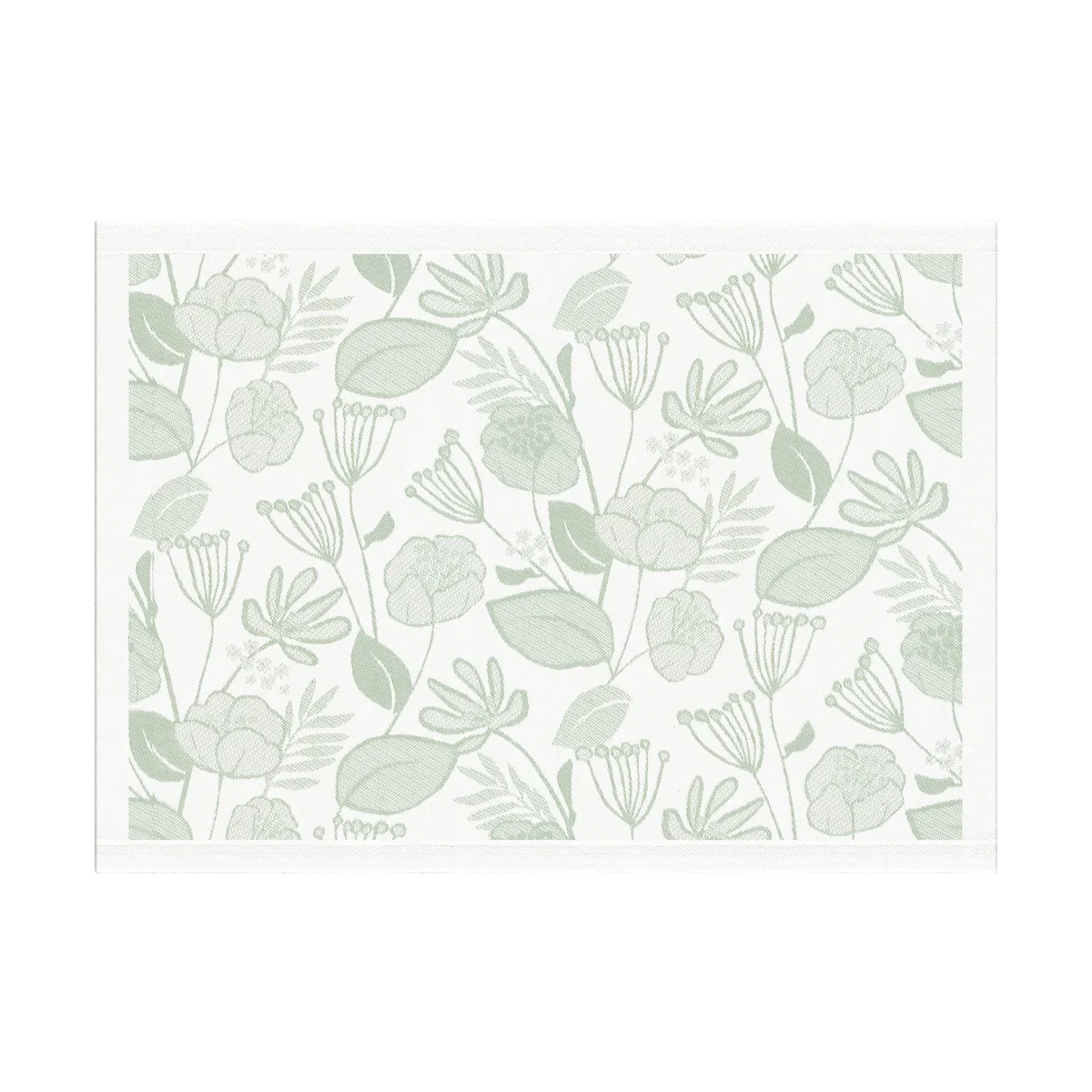 Ekelund Linneväveri Grönska Tischset 35x48 cm Grün-Weiß