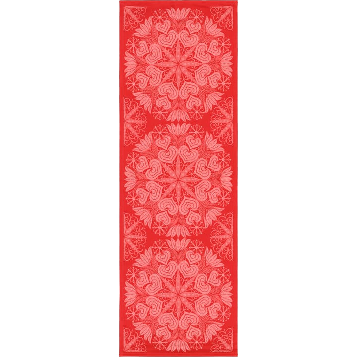 Hjärtbo Tischläufer 50 x 150cm - Rot - Ekelund Linneväveri