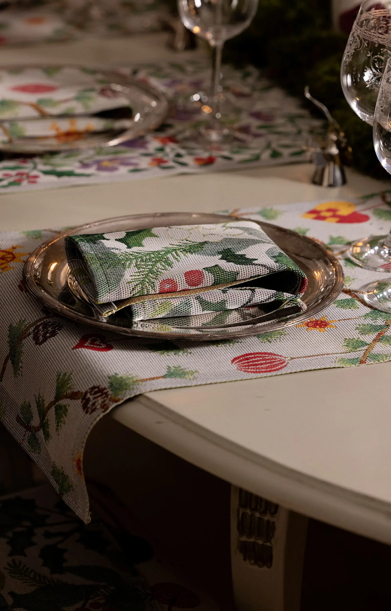 Julnatt Geschirrtuch 35x50 cm, Schwarz Ekelund Linneväveri