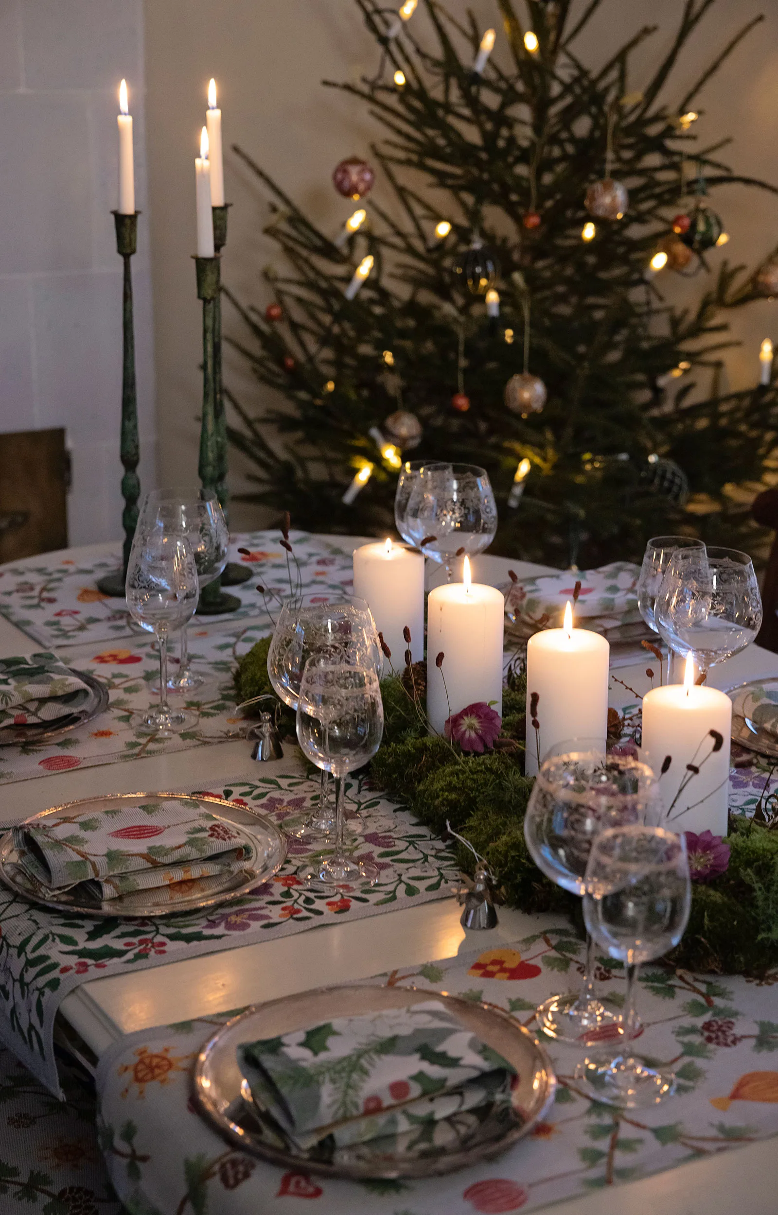 Julnatt Geschirrtuch 35x50 cm, Schwarz Ekelund Linneväveri