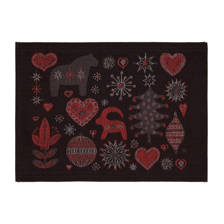 Julnatt Platzdecke - Schwarz - Ekelund Linneväveri