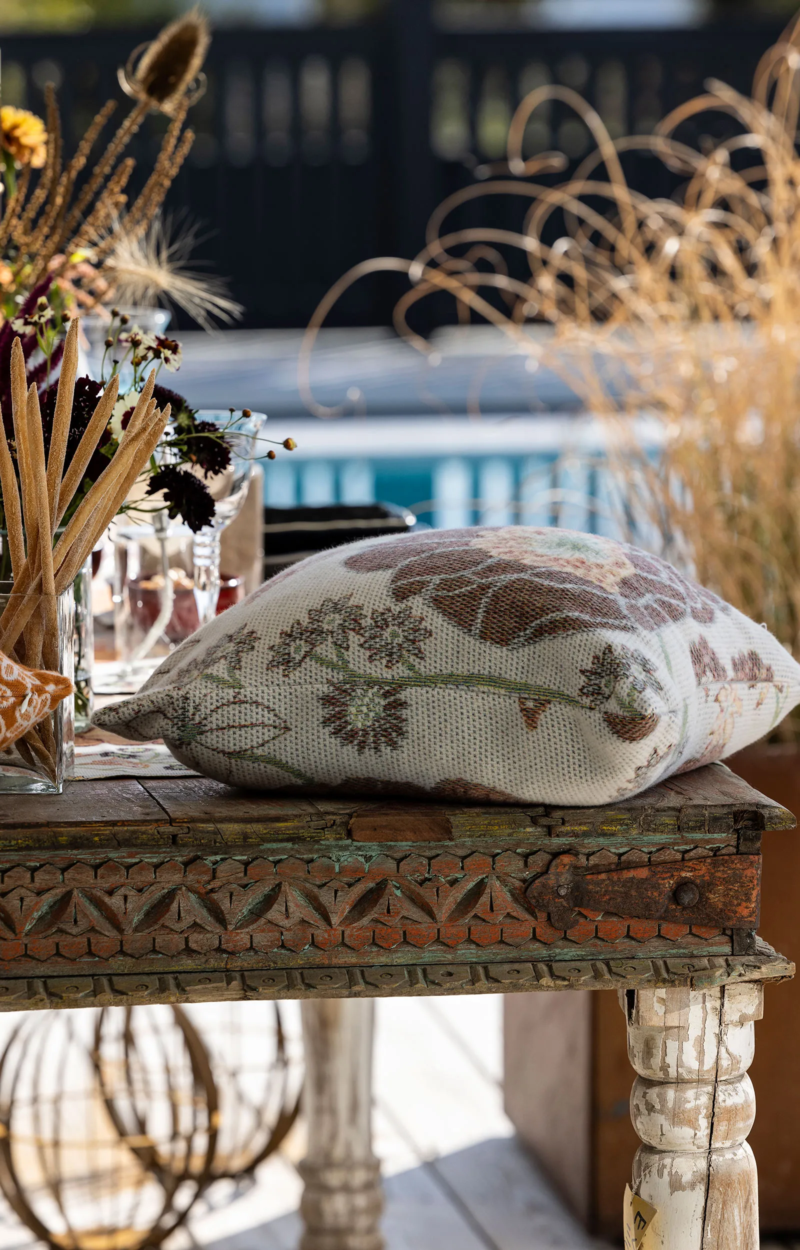 Kärleken Decke 140x170 cm, Multi Ekelund Linneväveri