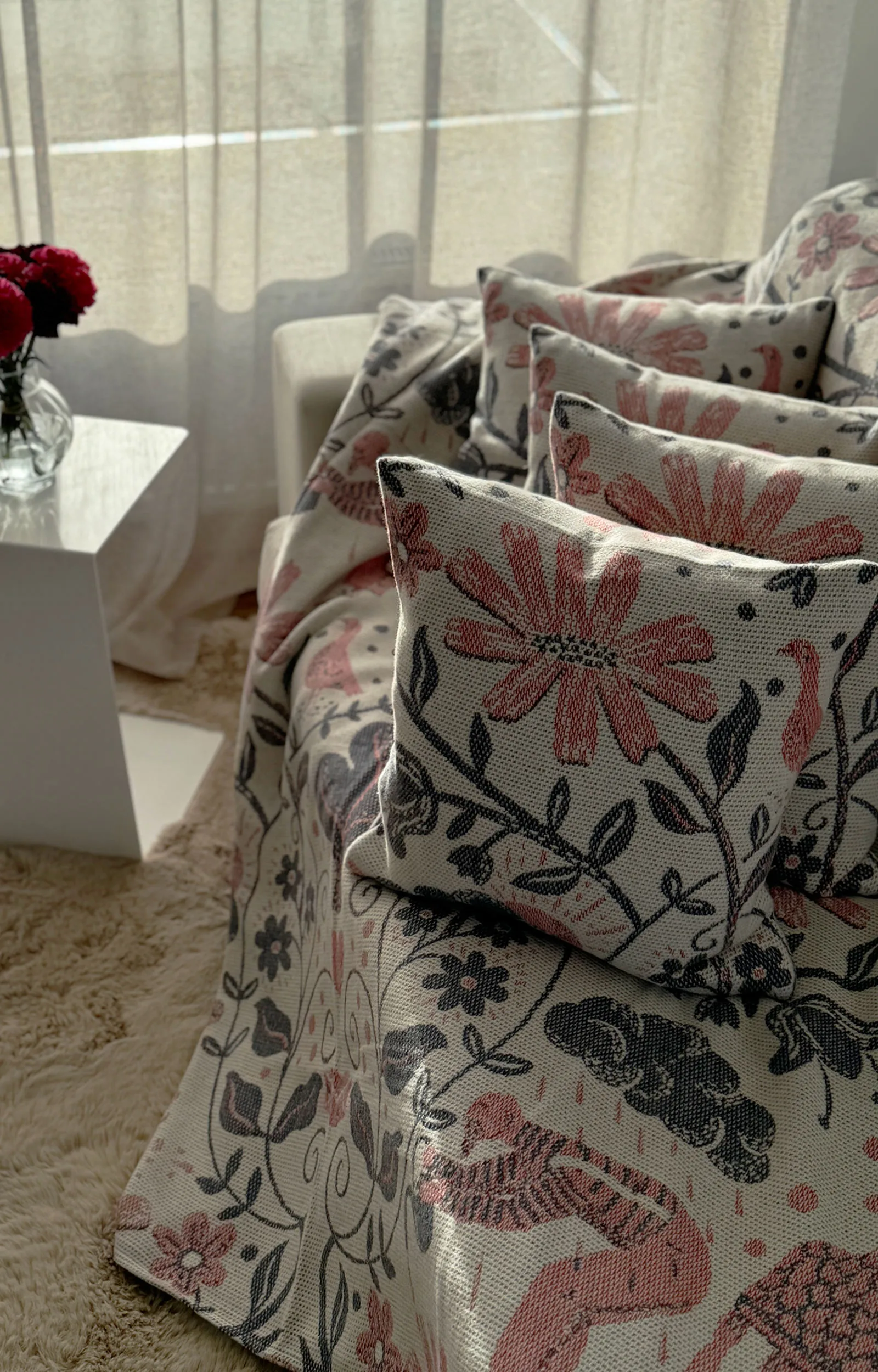 Kärleken Kissenbezug 40x40 cm, Multi Ekelund Linneväveri