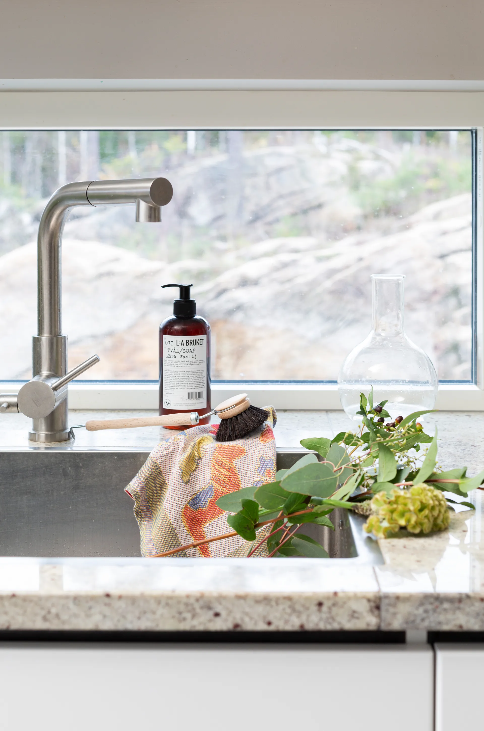 Kurbitsblom Geschirrtuch 35x25 cm, Multi Ekelund Linneväveri