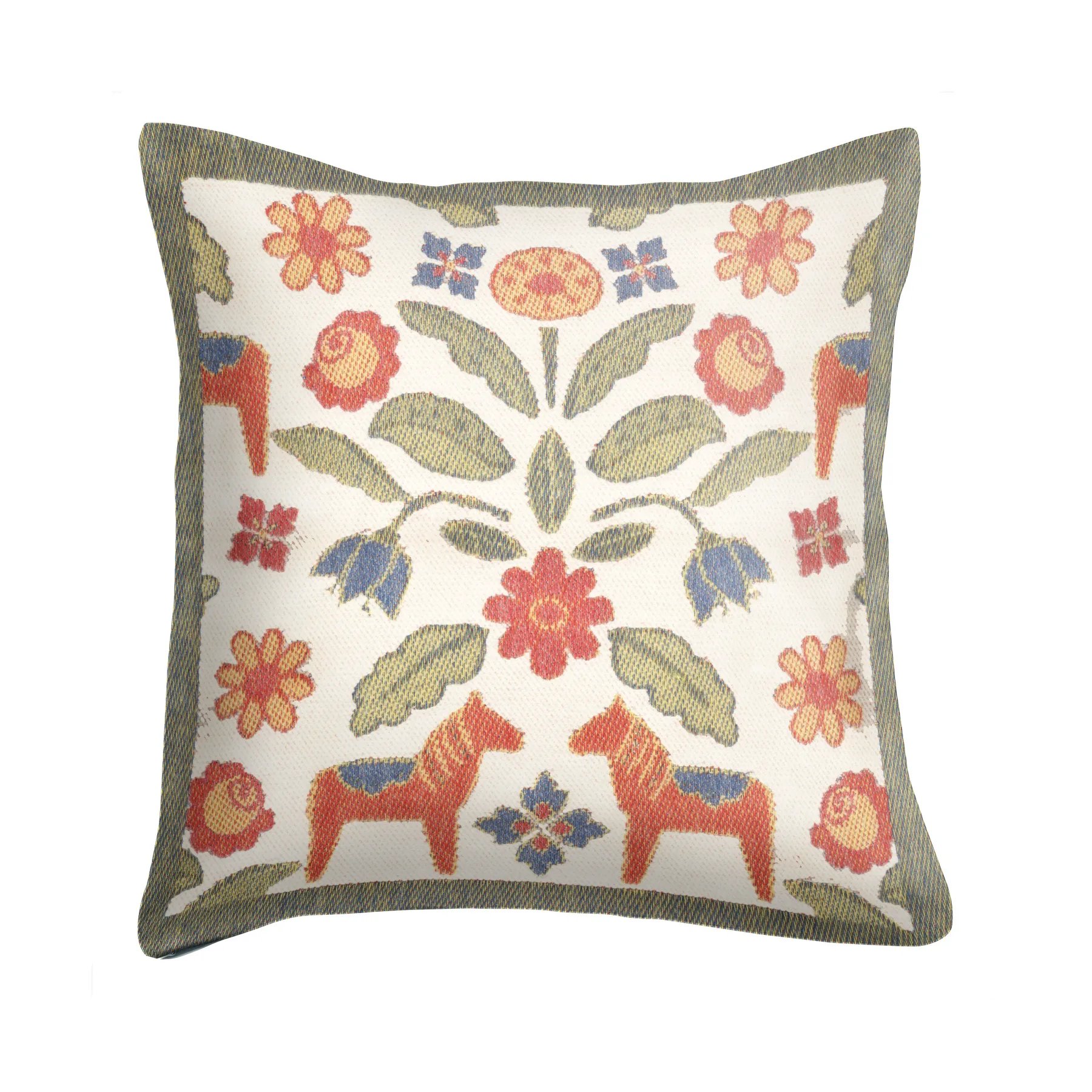 Kurbitsblom Kissenbezug 40x40 cm, Multi Ekelund Linneväveri