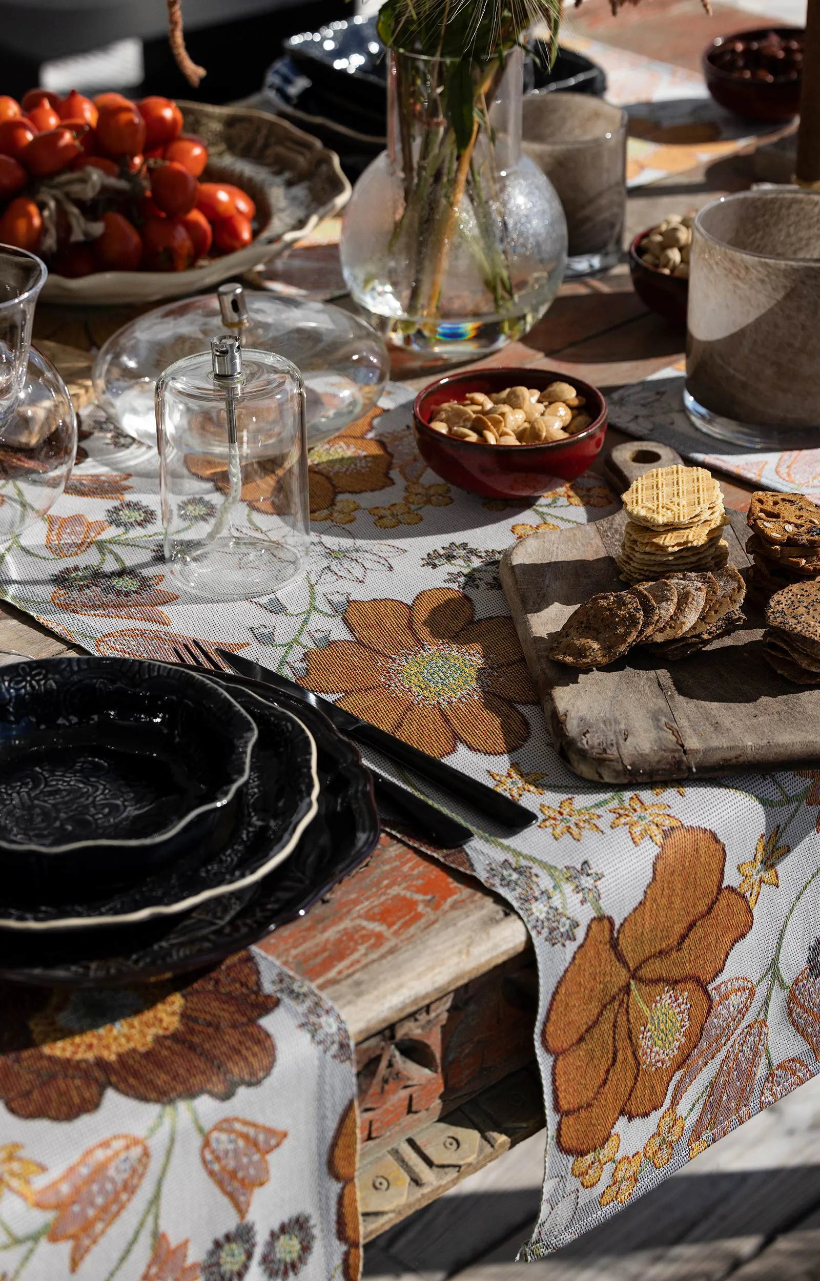 Kvällsblom Geschirrtuch 35x50 cm, Multi Ekelund Linneväveri