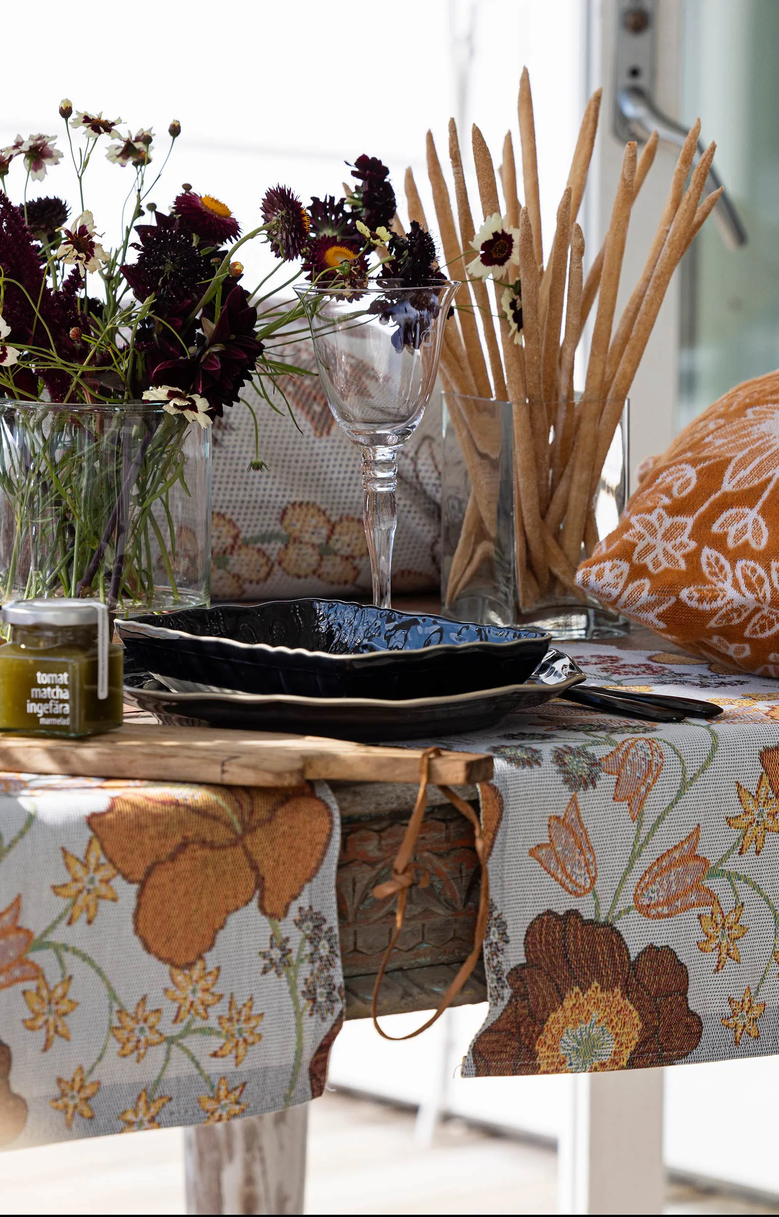 Kvällsblom Geschirrtuch 35x50 cm, Multi Ekelund Linneväveri