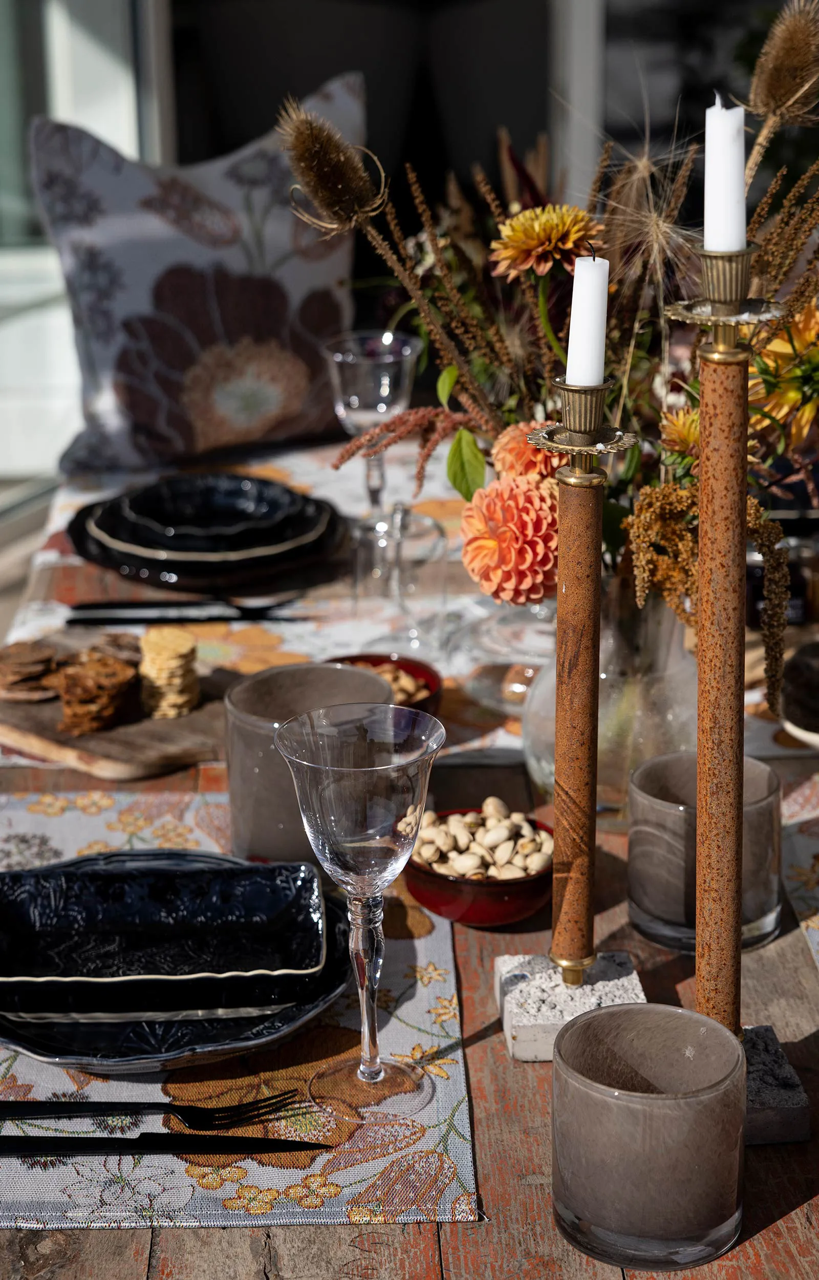 Kvällsblom Kissenbezug 40x40 cm, Multi Ekelund Linneväveri